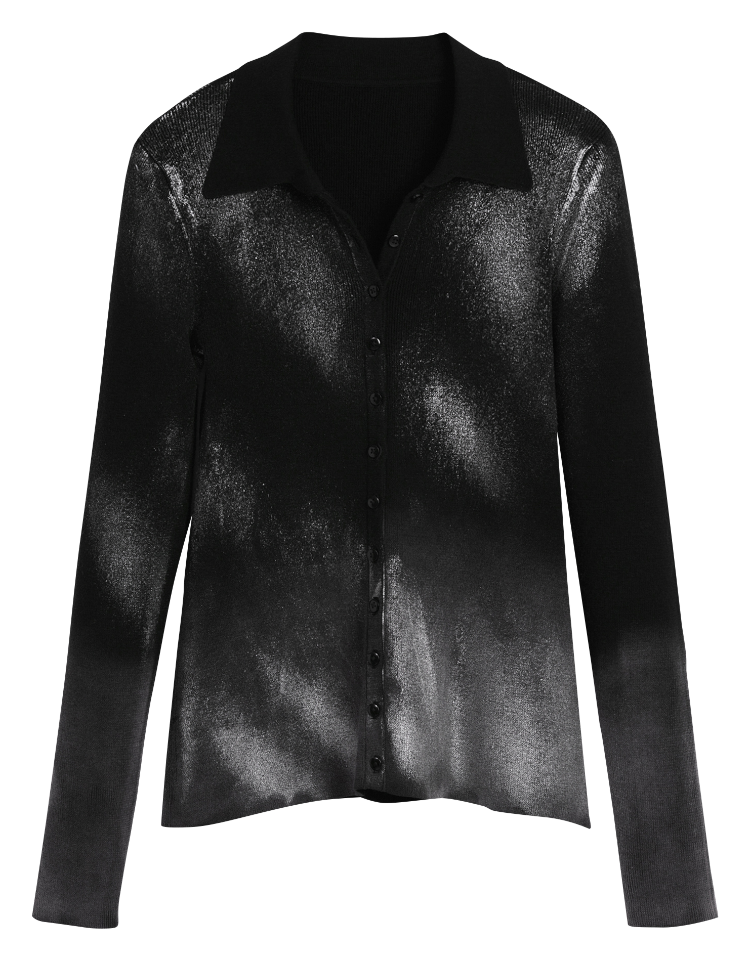 Chemise droite col classique imprimée DESIGUAL Noir