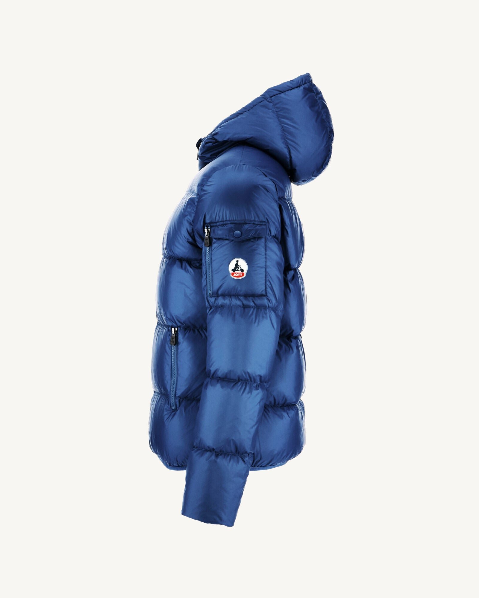 Java hooded puffer jacket for extreme cold JOTT Blue