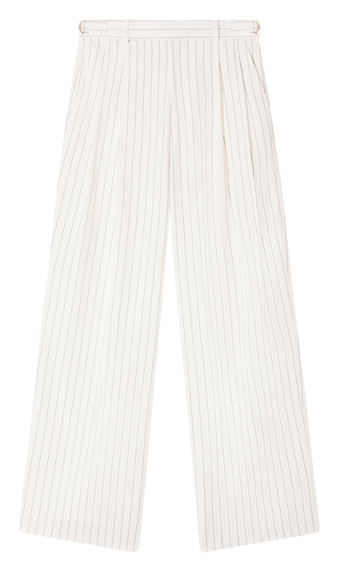 Rechte broek met strepen  SANDRO Wit