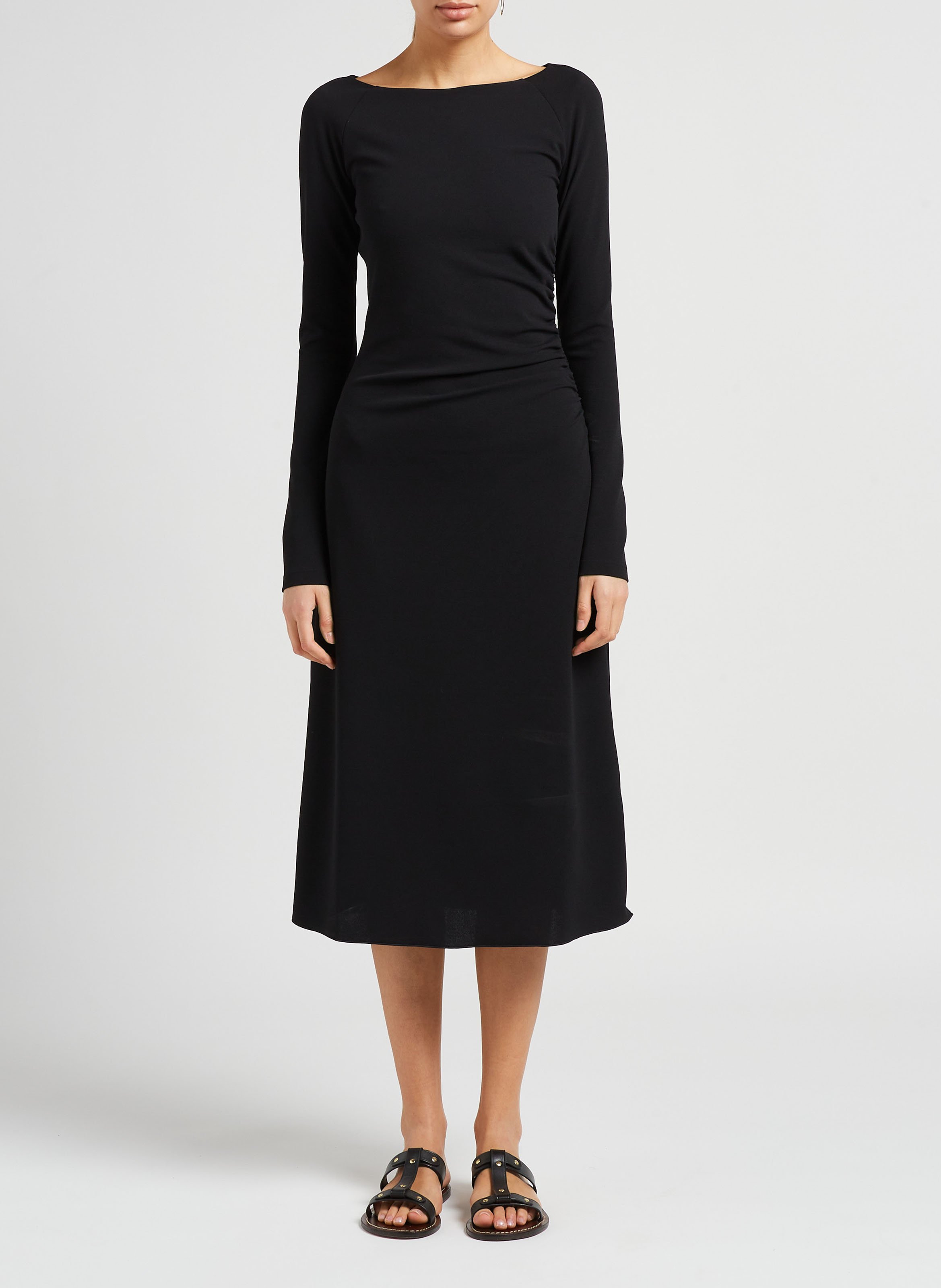 Robe midi col bateau MAX&Co. Noir