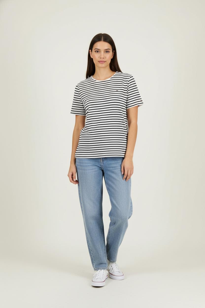 Tommy Badge T-shirt SAINT JAMES - Seconde Main White