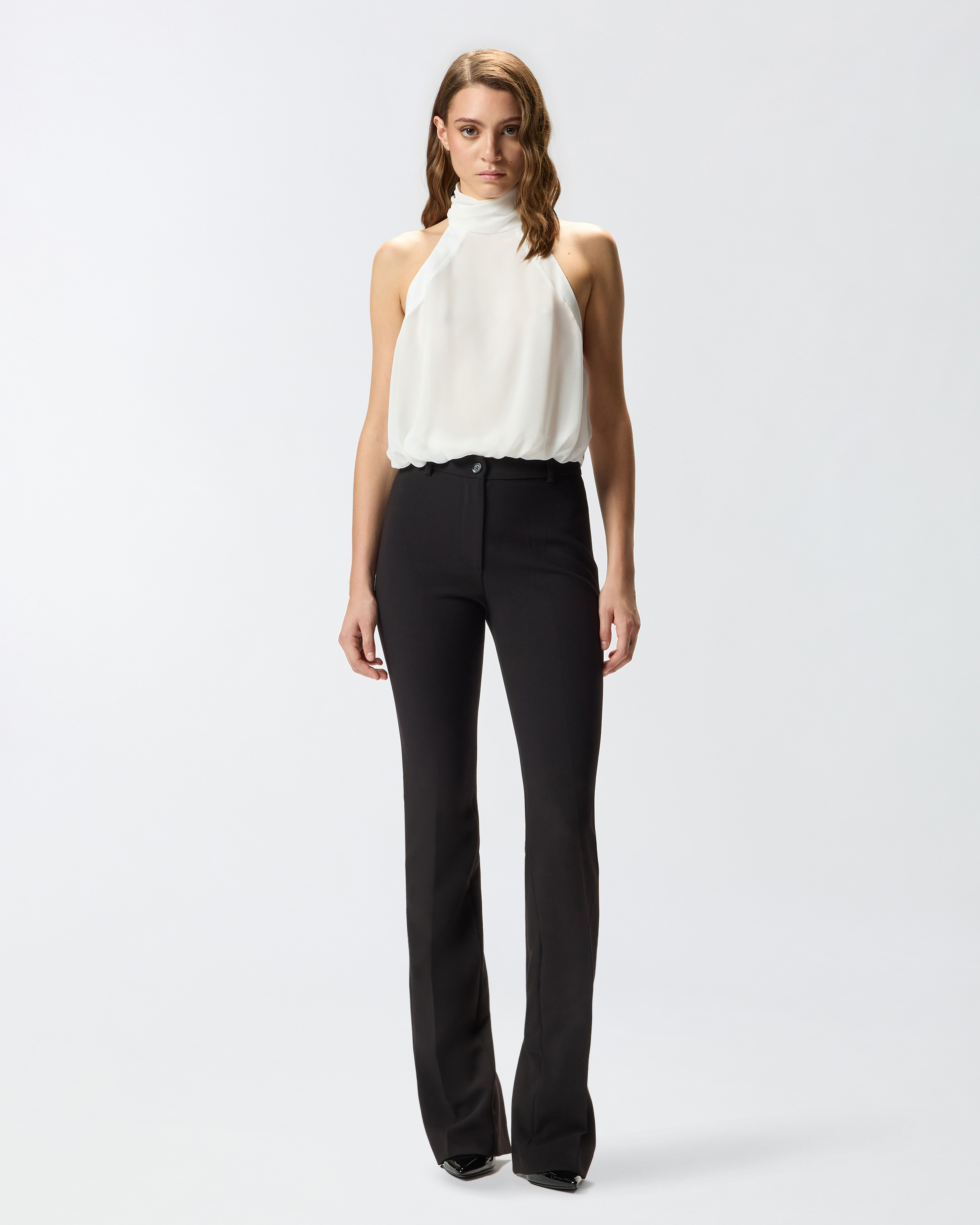 Halter neck top PINKO White