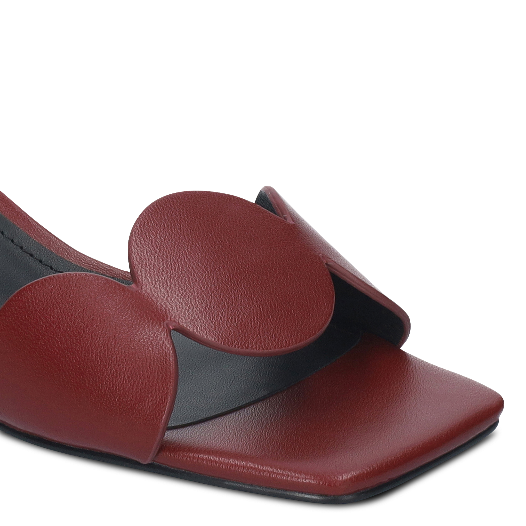 Sandales à talons en cuir  BIBI LOU Rouge