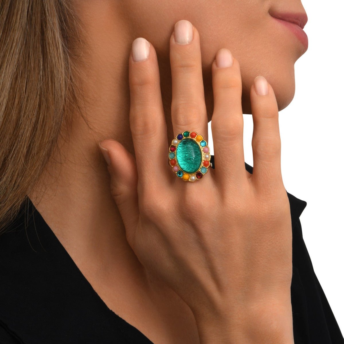 Ajustable doré à l'or fin SATELLITE PARIS Vert