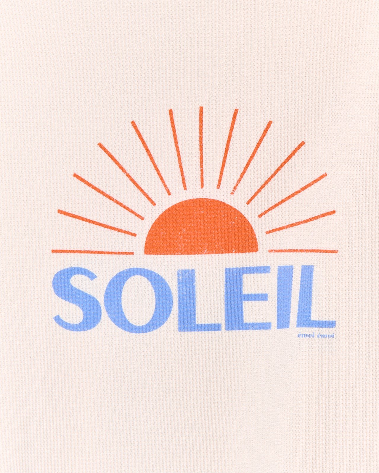 Waffled organic cotton sun T-shirt EMOI EMOI White