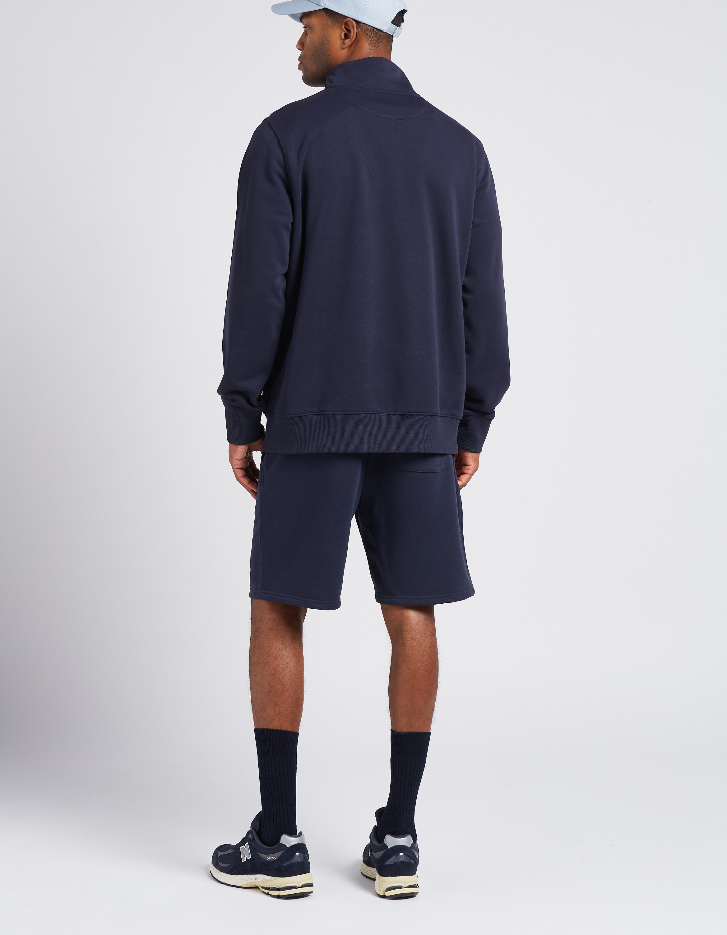 Trui van katoenmix met ritsje GANT Blauw