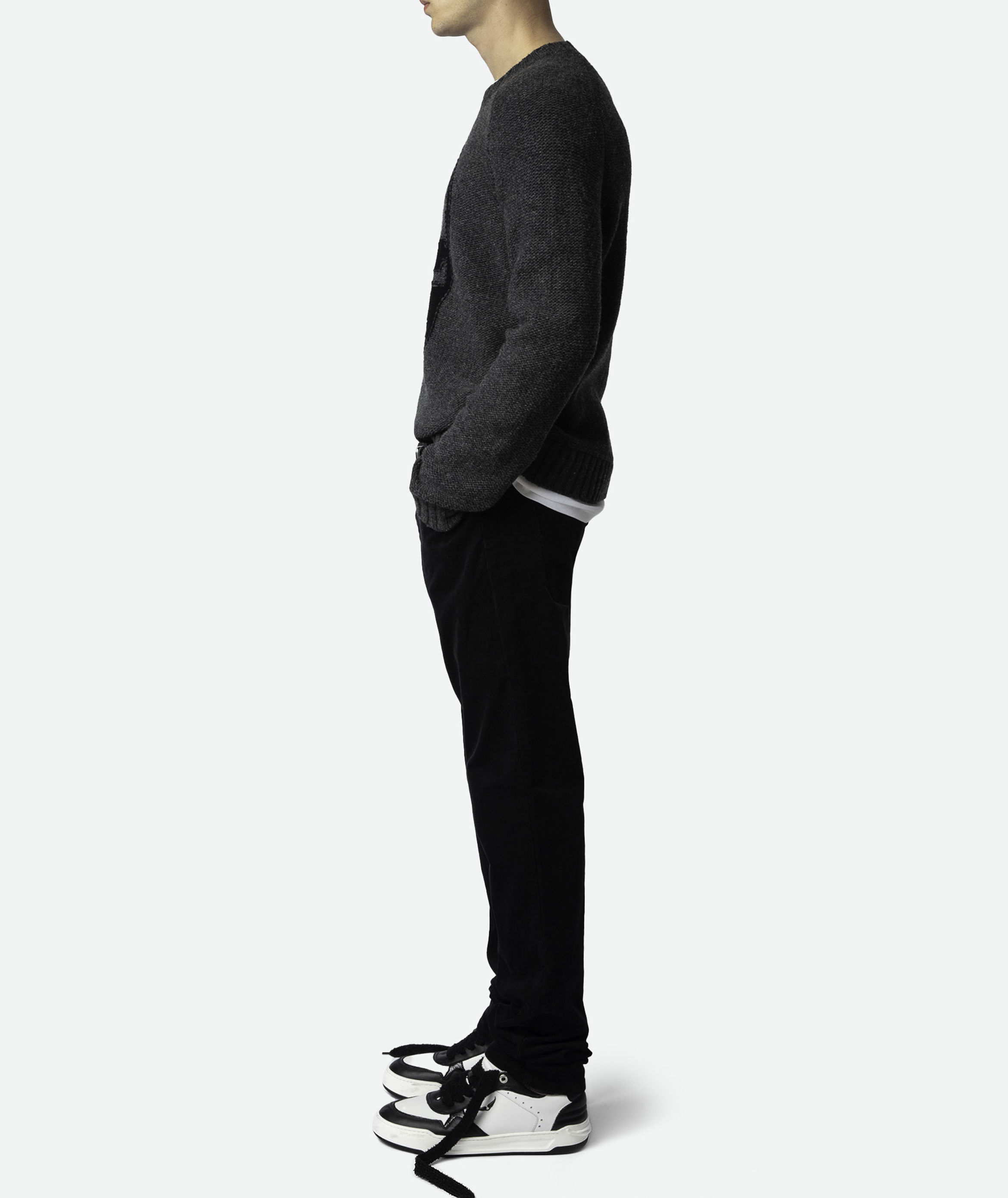 Pantalon ajustée en coton mélangé ZADIG&VOLTAIRE Noir