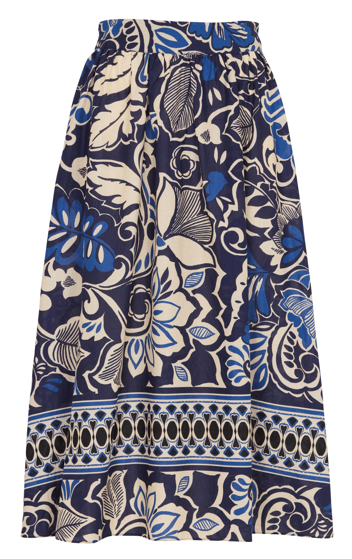 Halflange jurk met print SUD EXPRESS Blauw