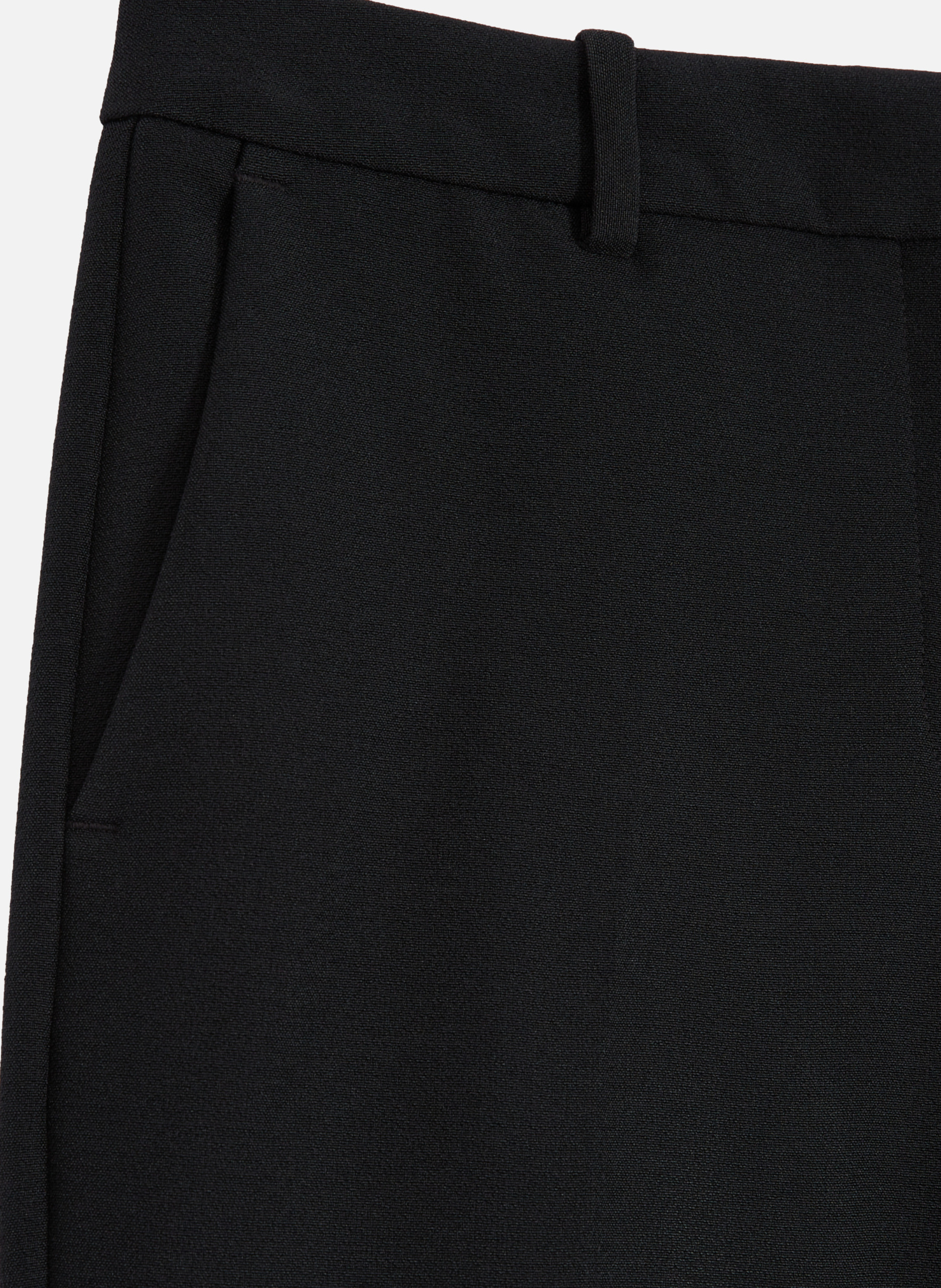 Straight-cut crepe tailored pants THE KOOPLES Black