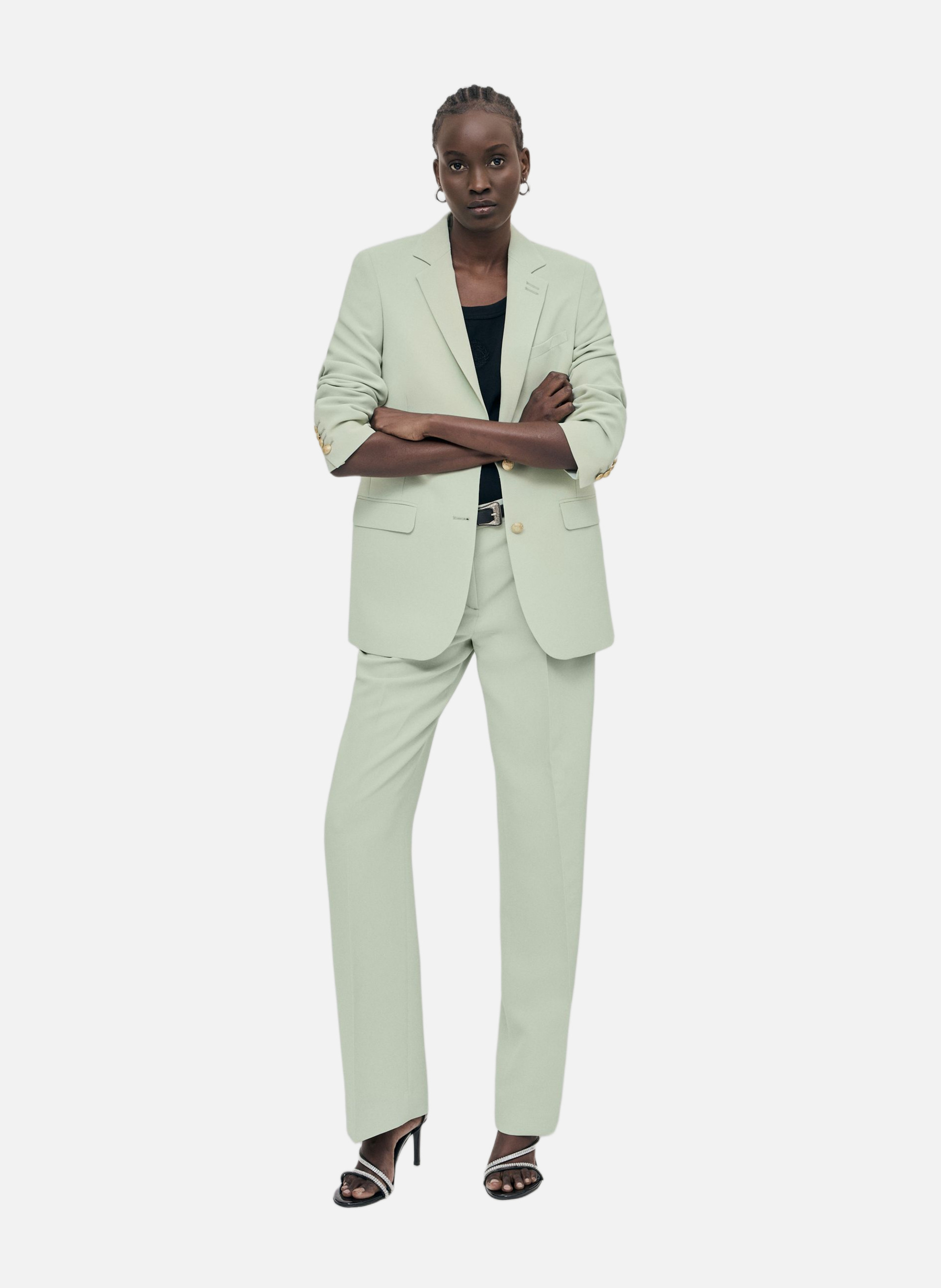 Straight suit jacket THE KOOPLES Green