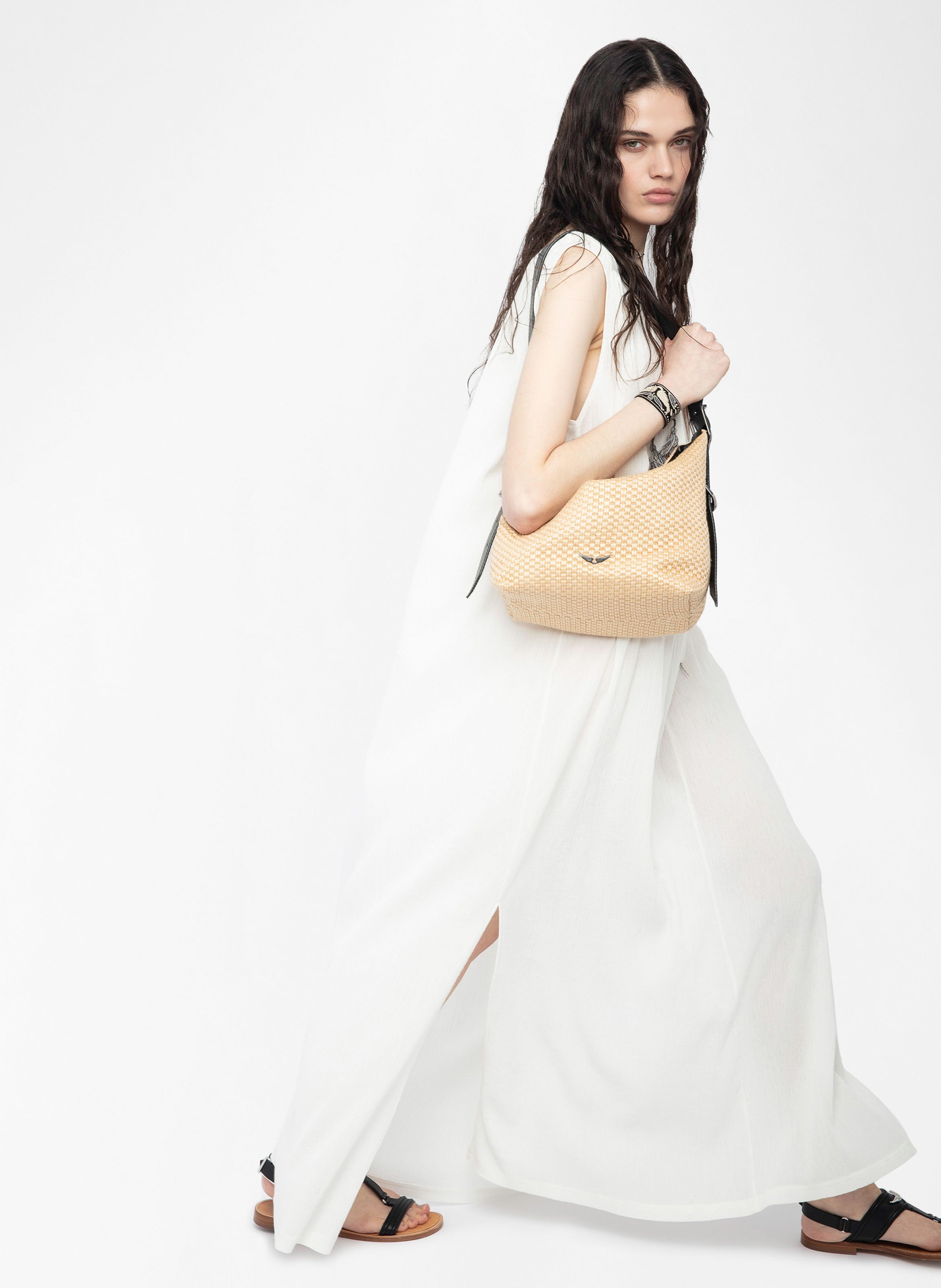 Shoulder bag in blended cotton ZADIG&VOLTAIRE Black