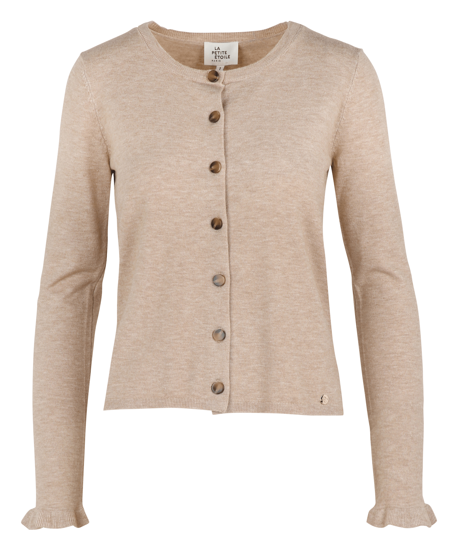 Straight cotton-blend sweater with round neck LA PETITE ETOILE
