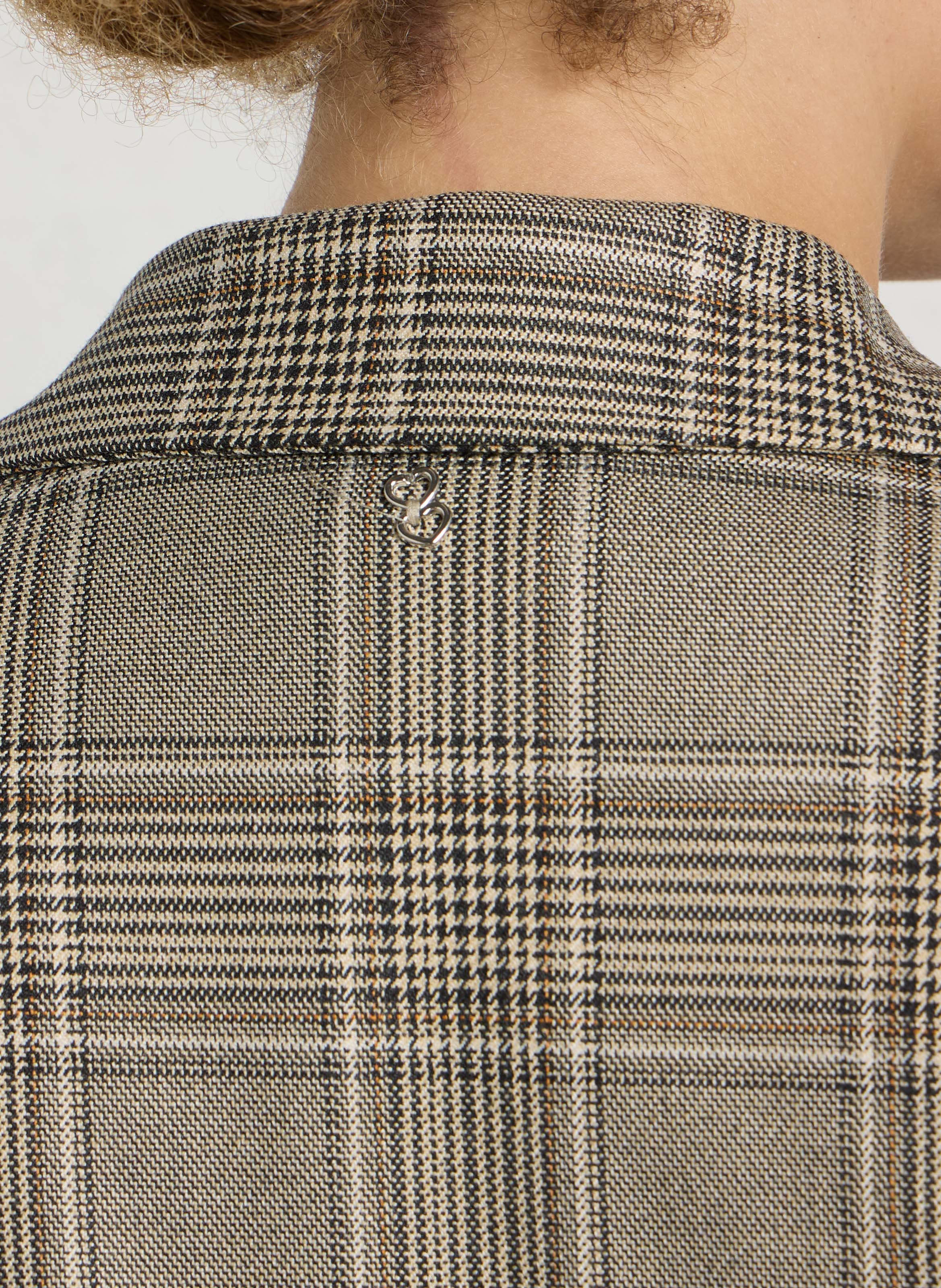 Straight patterned blazer PLEASE Beige