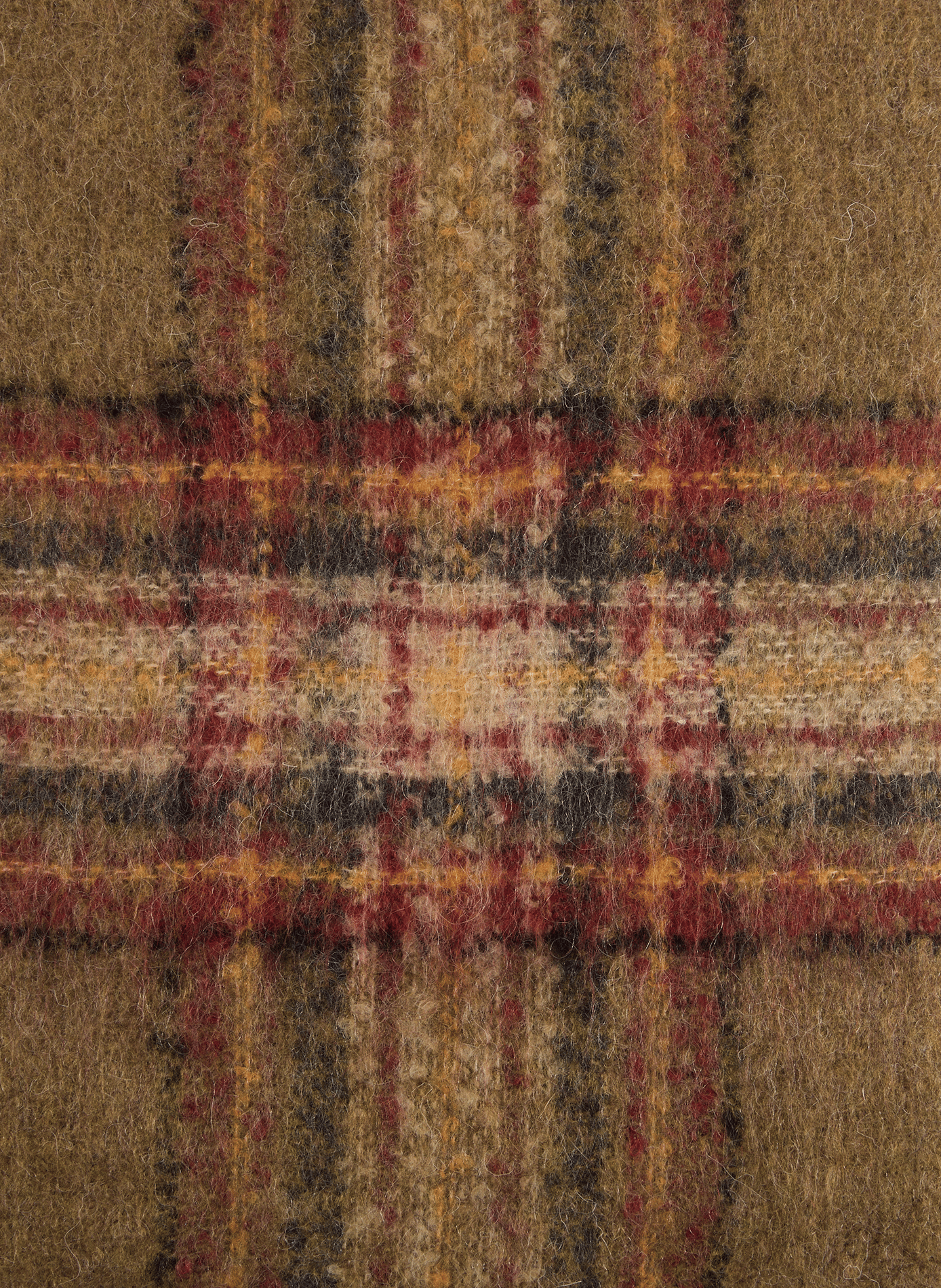 Checked scarf with fringed edges SAISON 1865 Multicolored