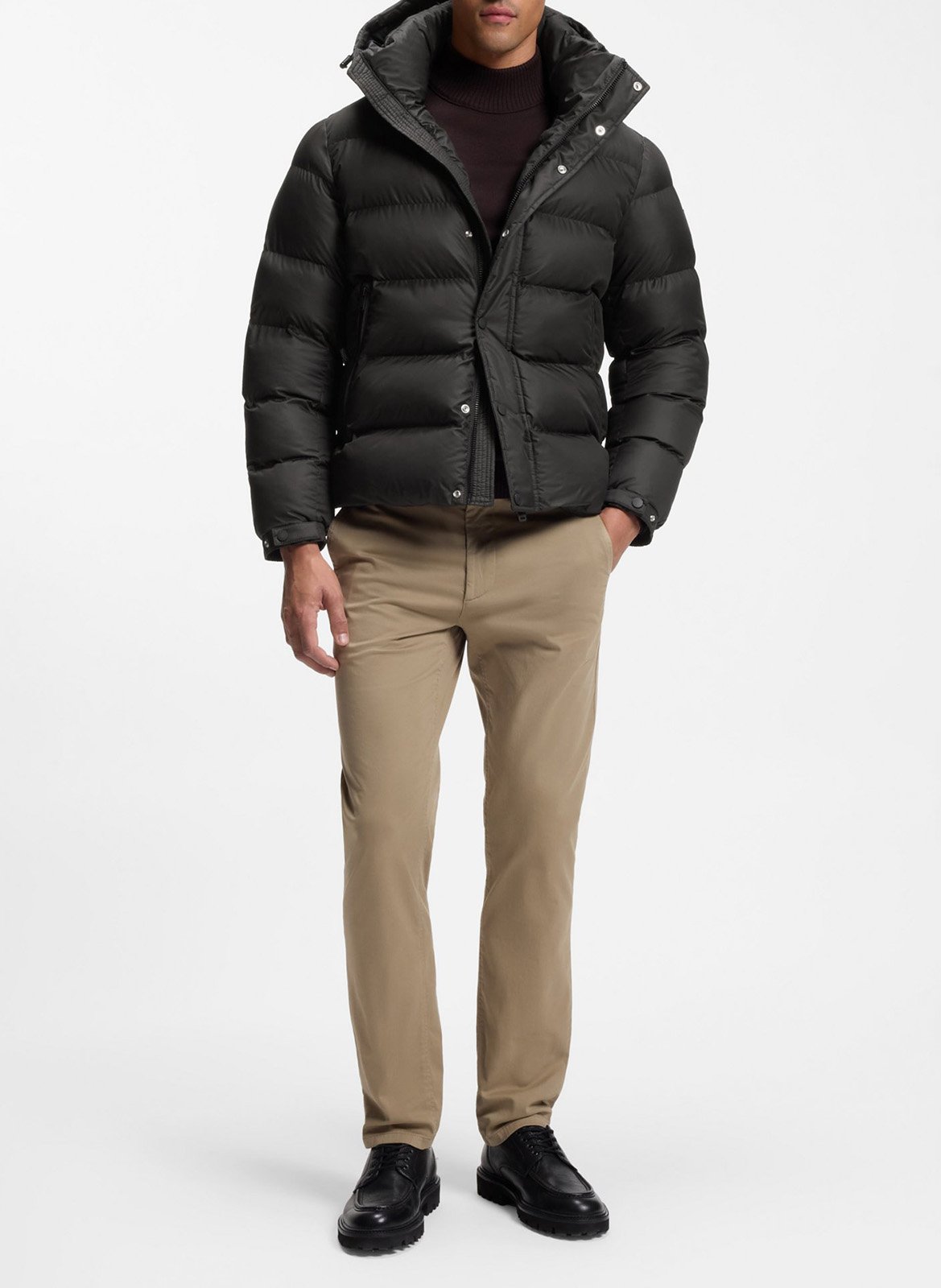High-neck padded jacket BOSS Black