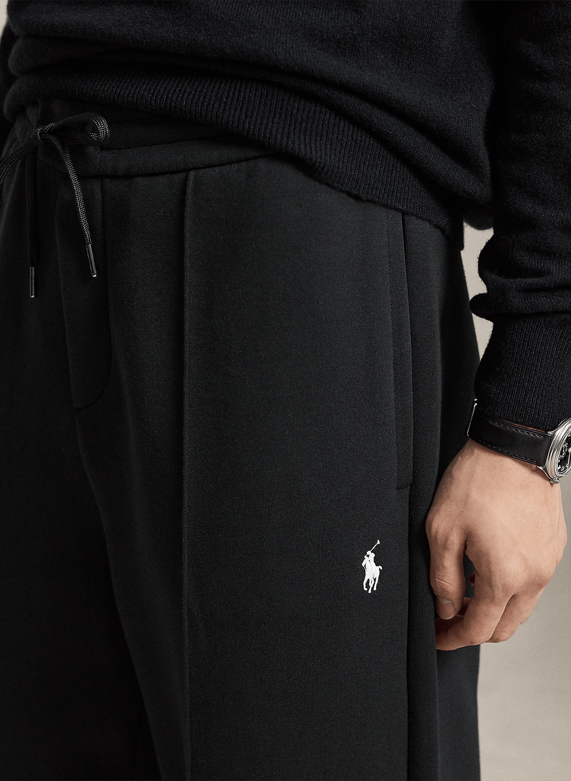 Jogging large droit uni POLO RALPH LAUREN Noir