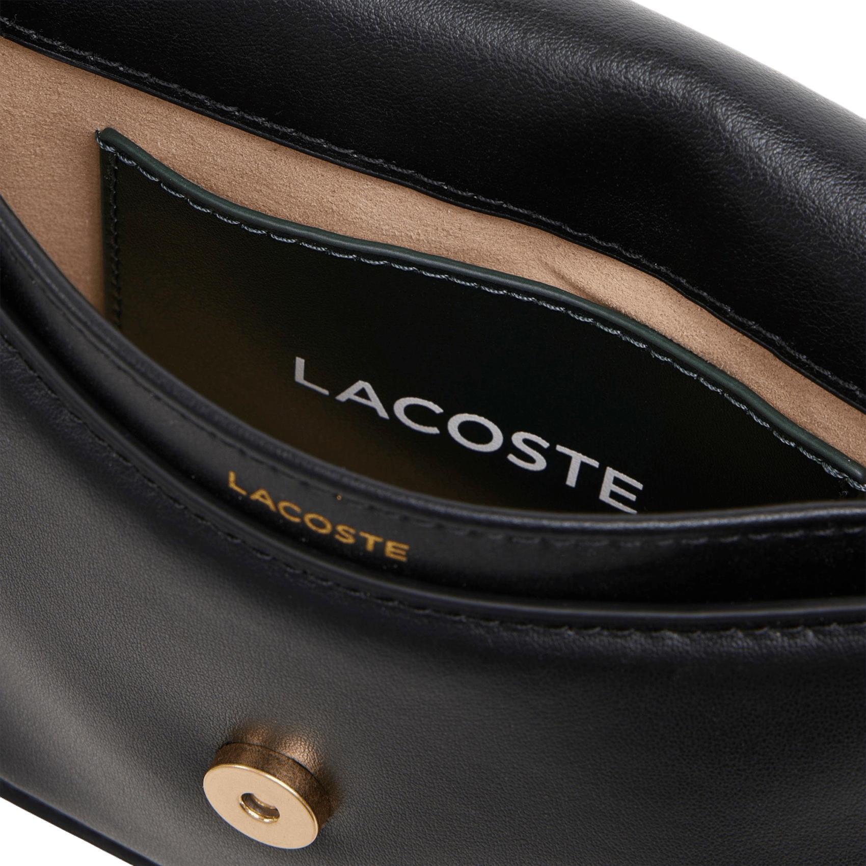 Tennis Bliss Umhängetasche aus Leder LACOSTE Schwarz