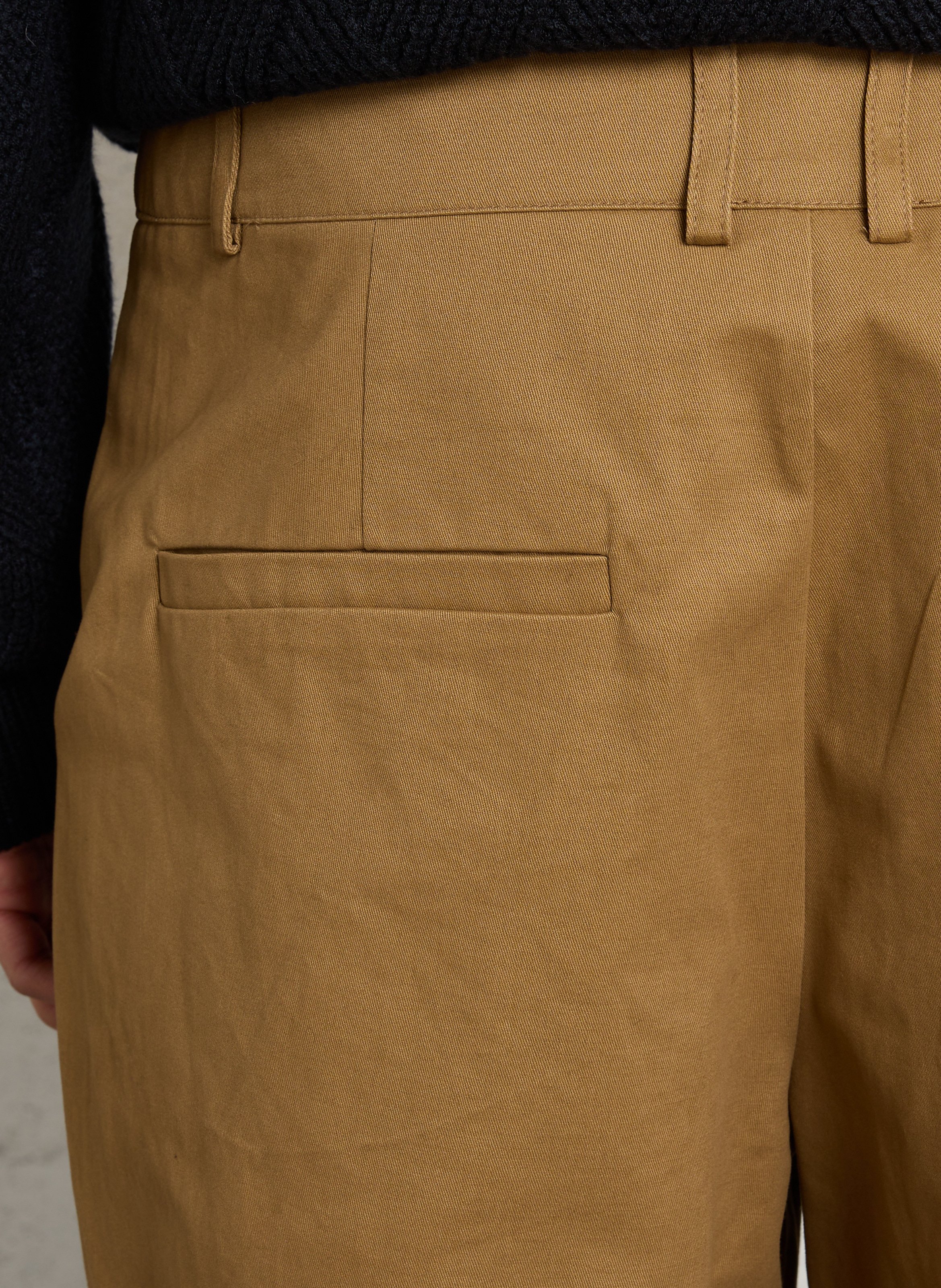 Pantalon droit en coton MINIMUM Marron