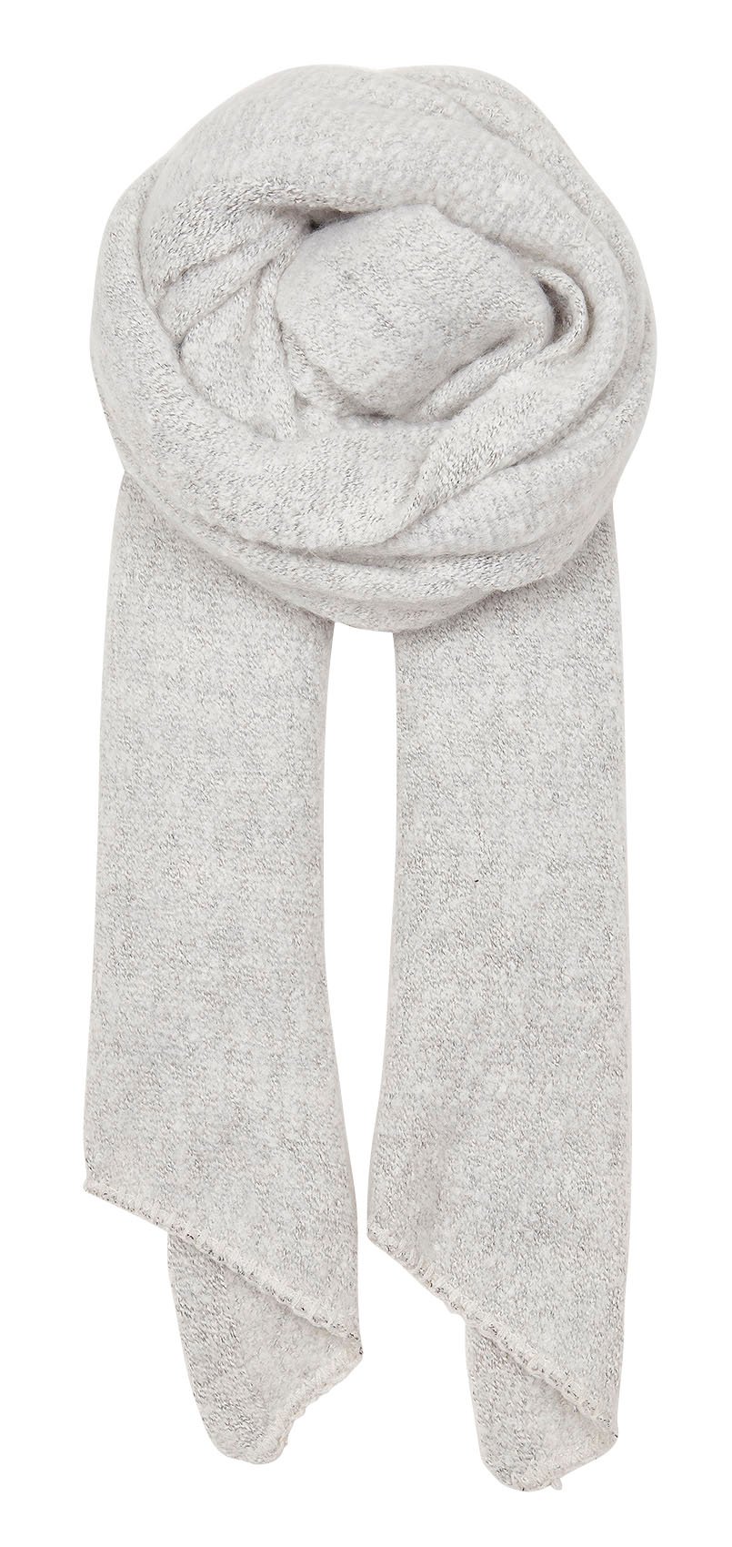 Chenille knit scarf PIECES Grey