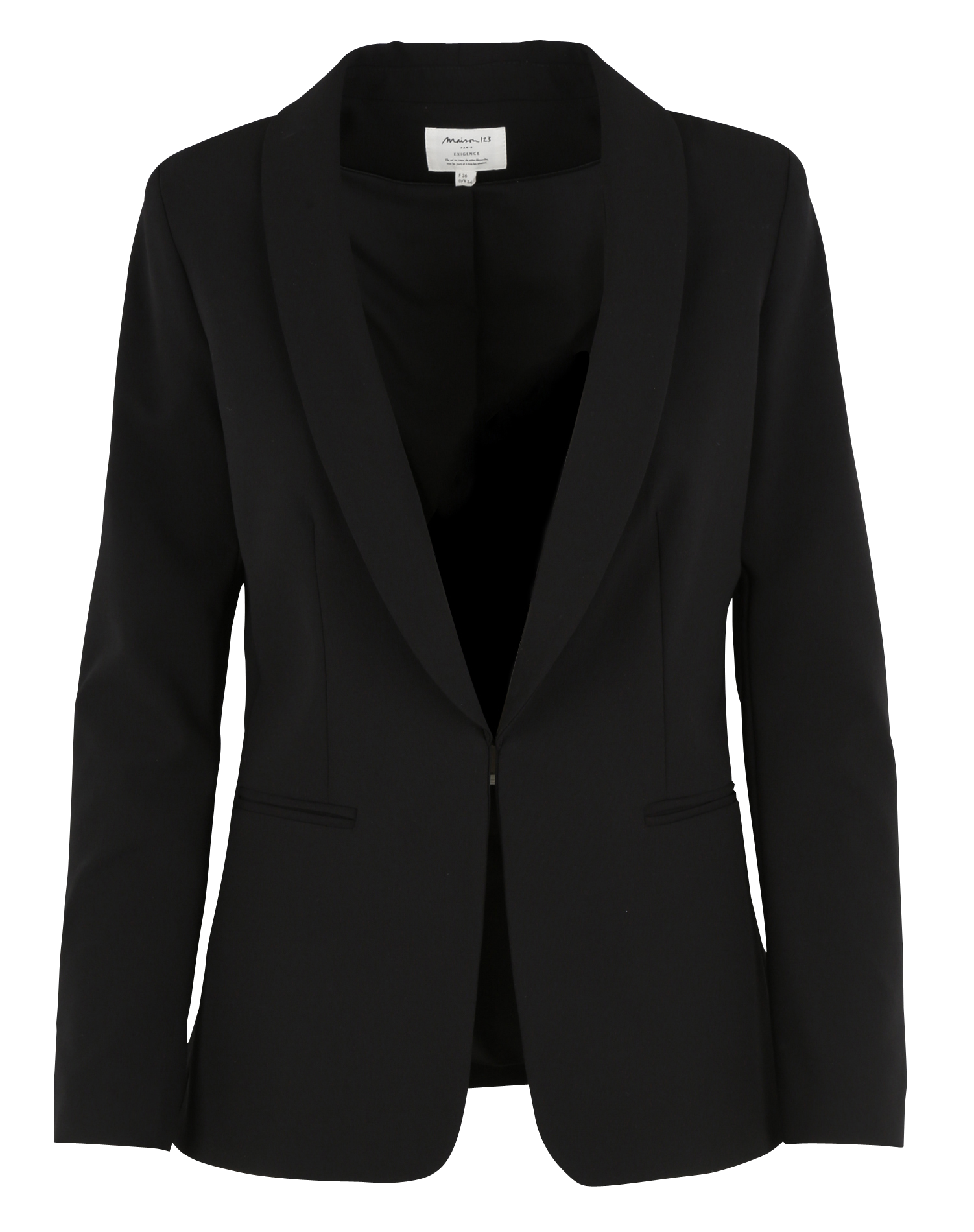Jacket with tailored collar MAISON 123 Black