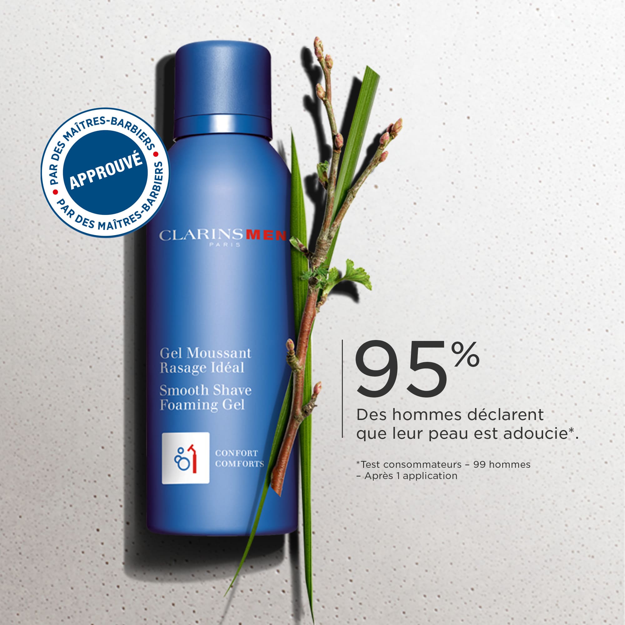 ClarinsMen Ideal Shave Foaming Gel CLARINS No color