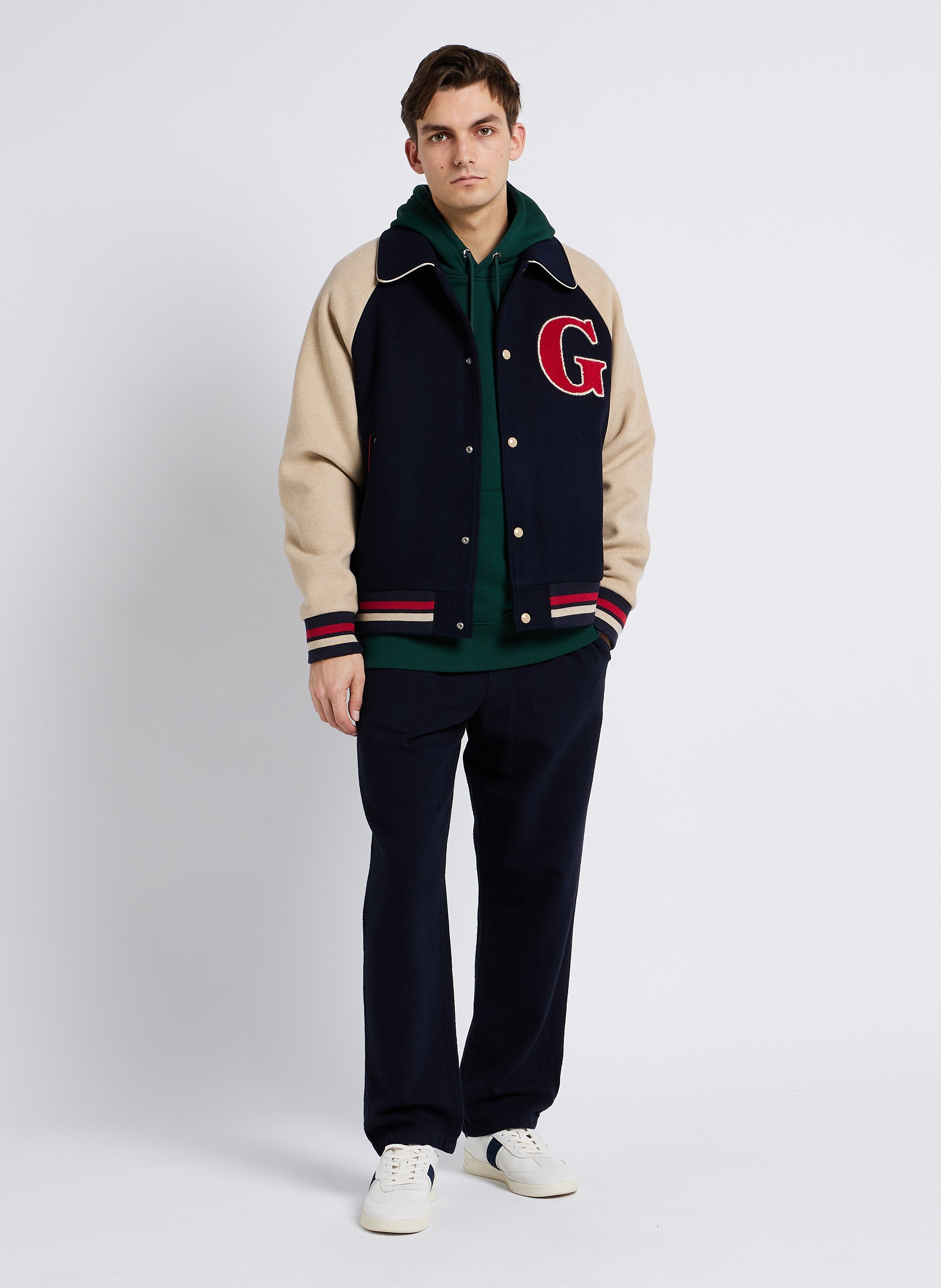 Pantalon droit en coton biologique KNOWLEDGE COTTON APPAREL Bleu