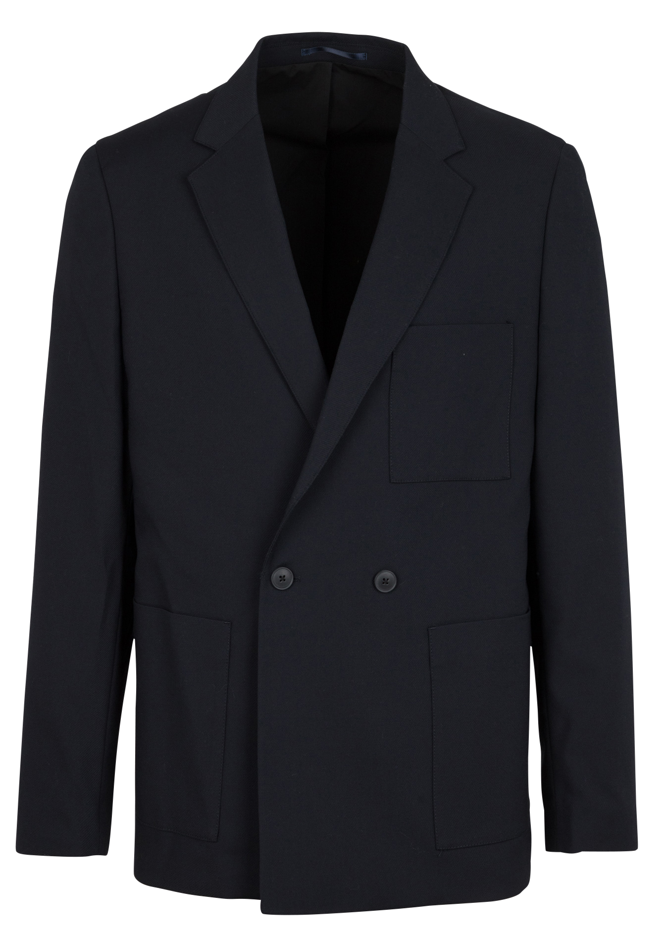 Straight buttoned jacquard blazer MINIMUM Blue