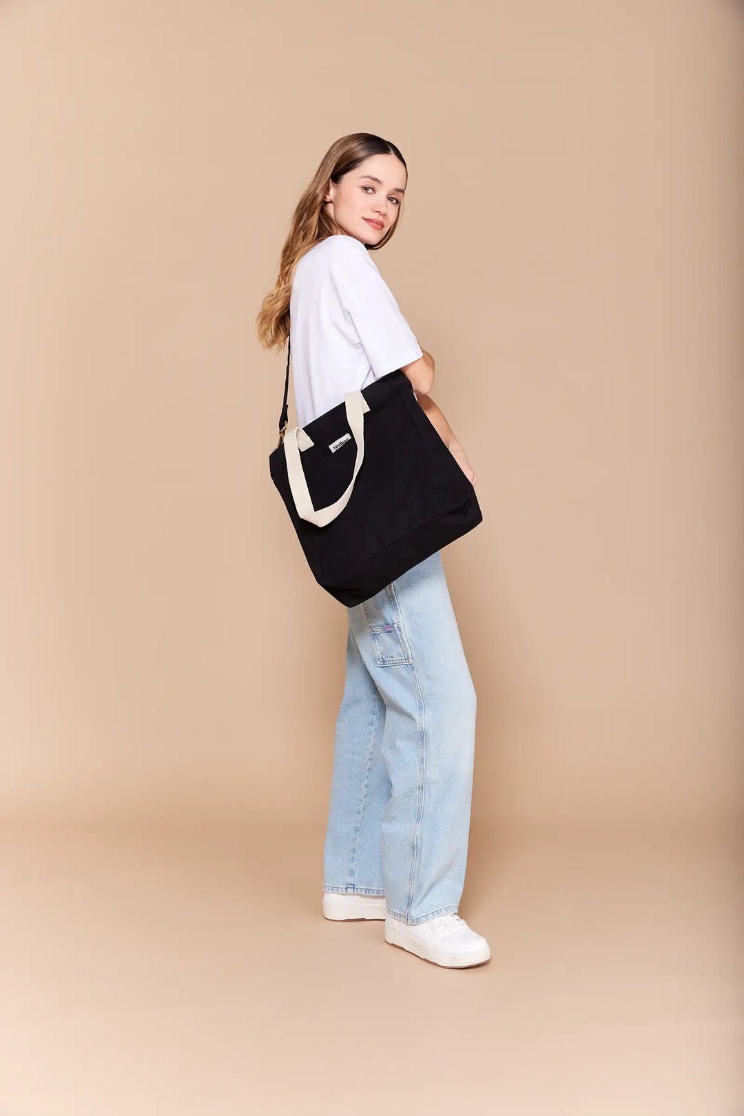 Cotton tote bag HINDBAG Black