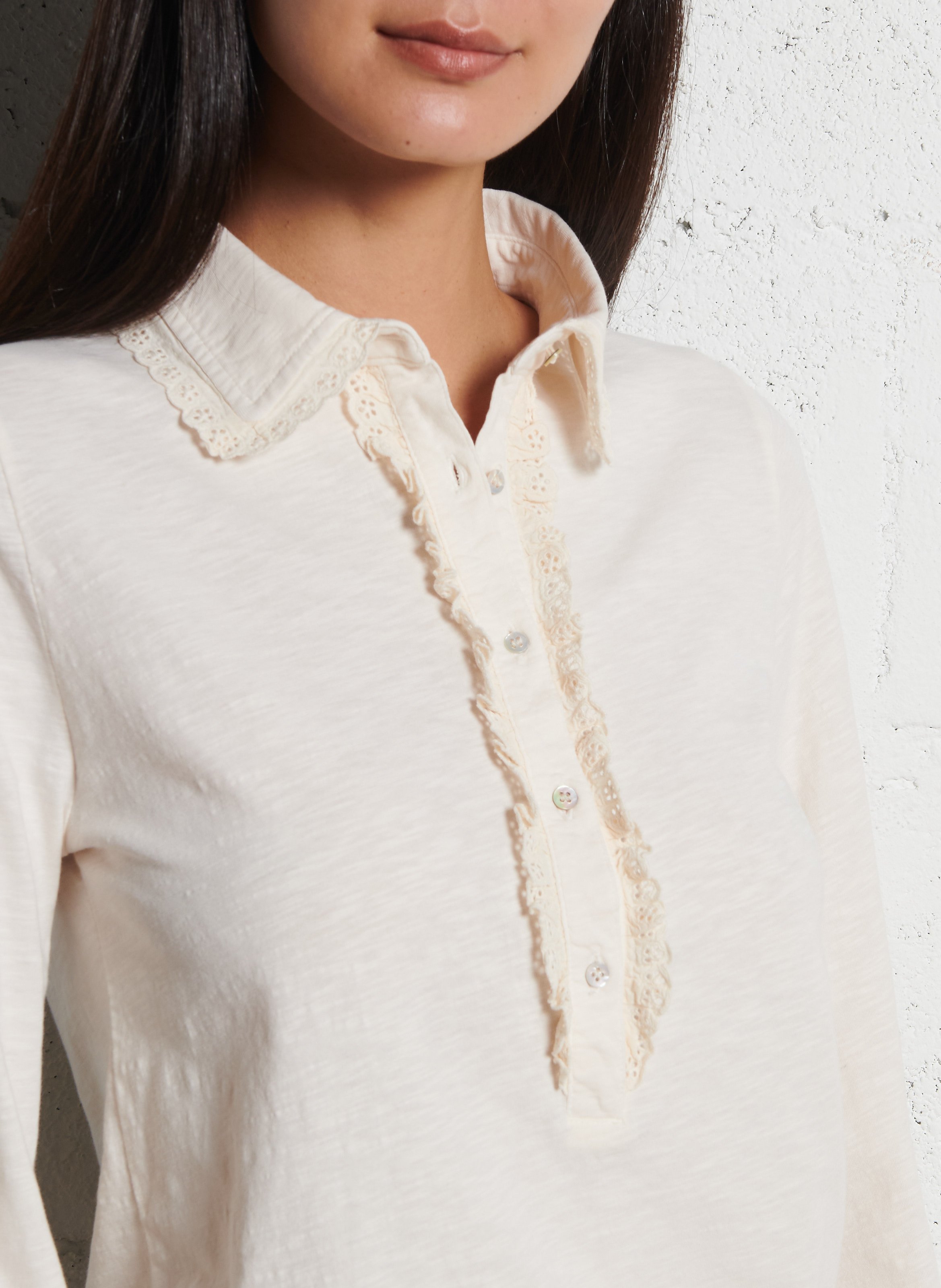 Polo-Shirt aus Bio-Baumwolle EMILE ET IDA Beige