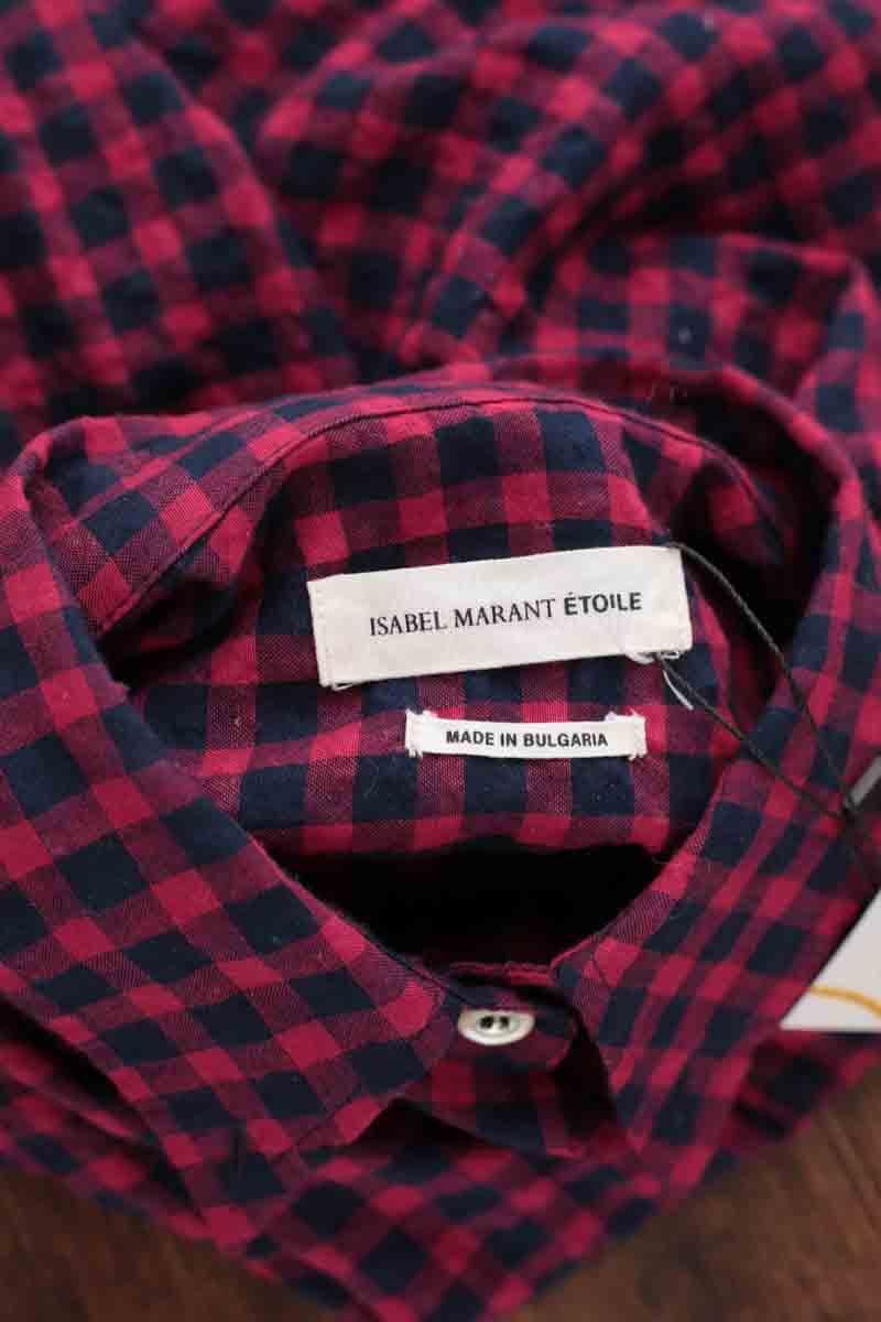 Chemise en coton ISABEL MARANT ÉTOILE - SECONDE MAIN Rouge