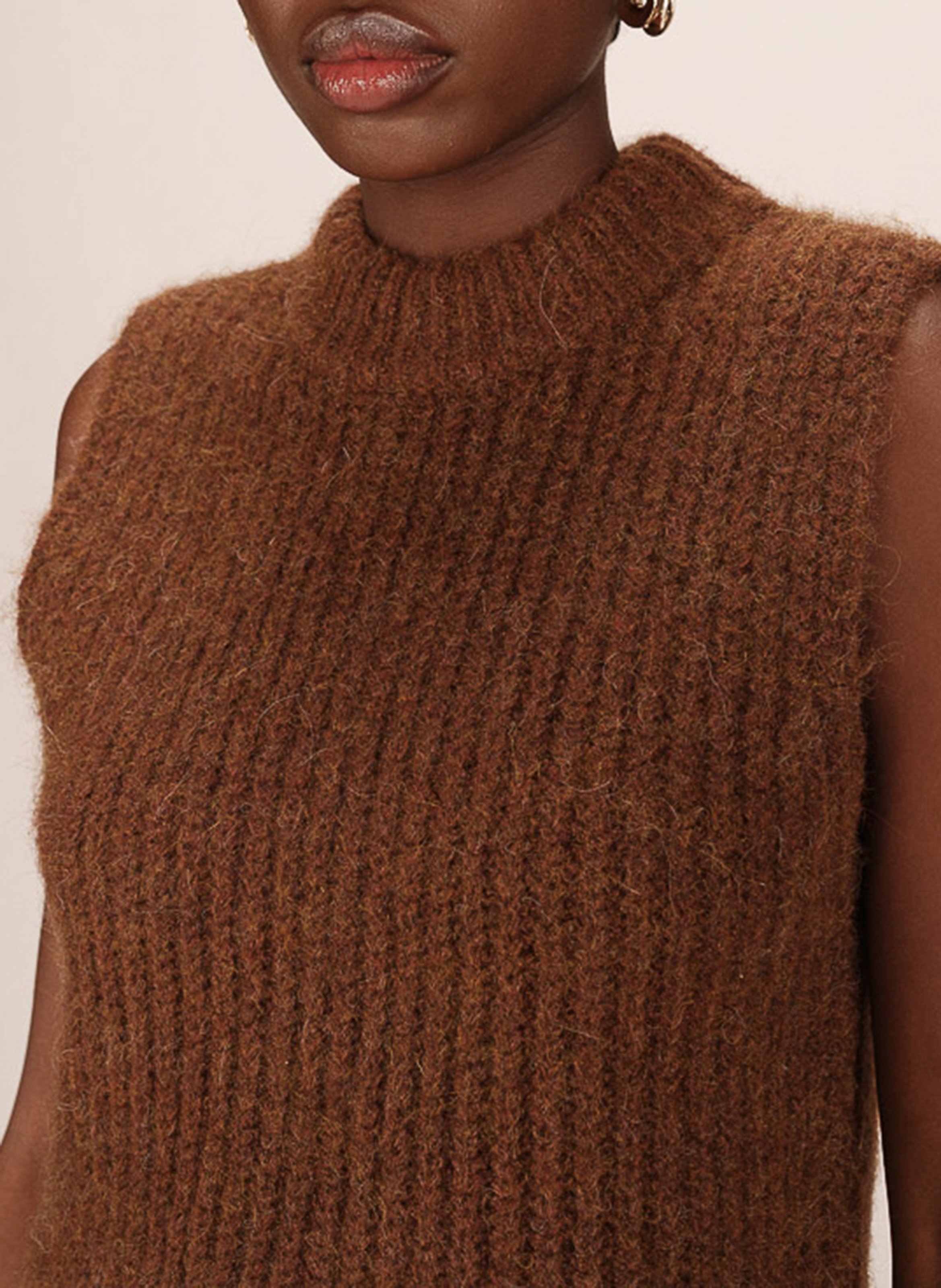 Pull col montant GRACE ET MILA Orange