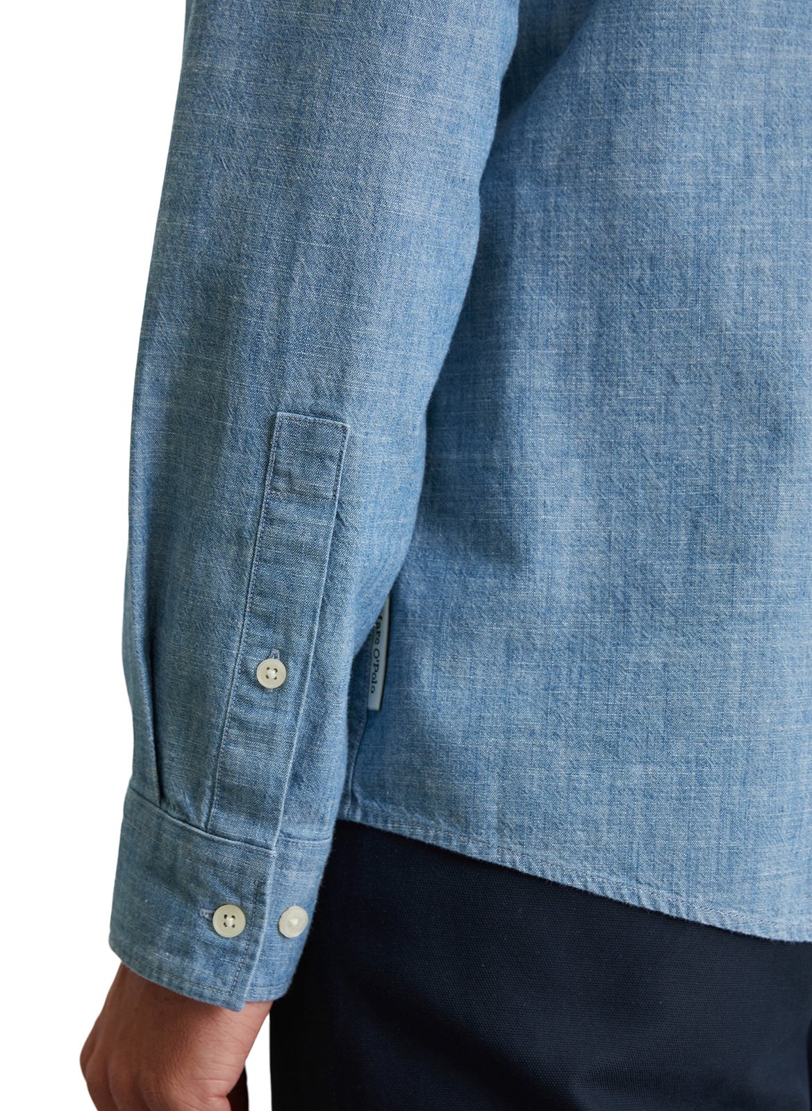 Chemise col classique manches contrastantes en coton MARC O'POLO Multicolored