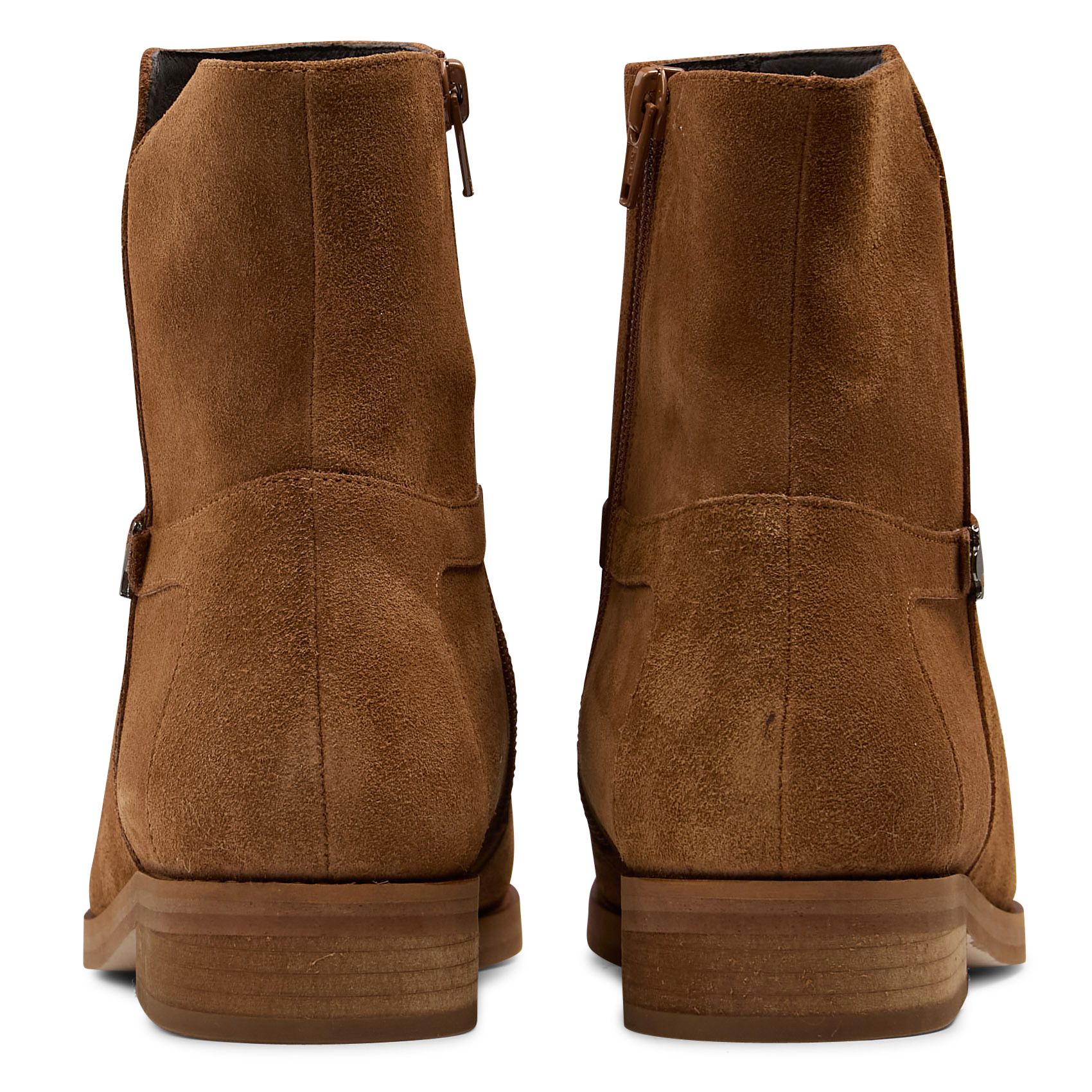 Bottines en cuir velours ONE STEP Marron