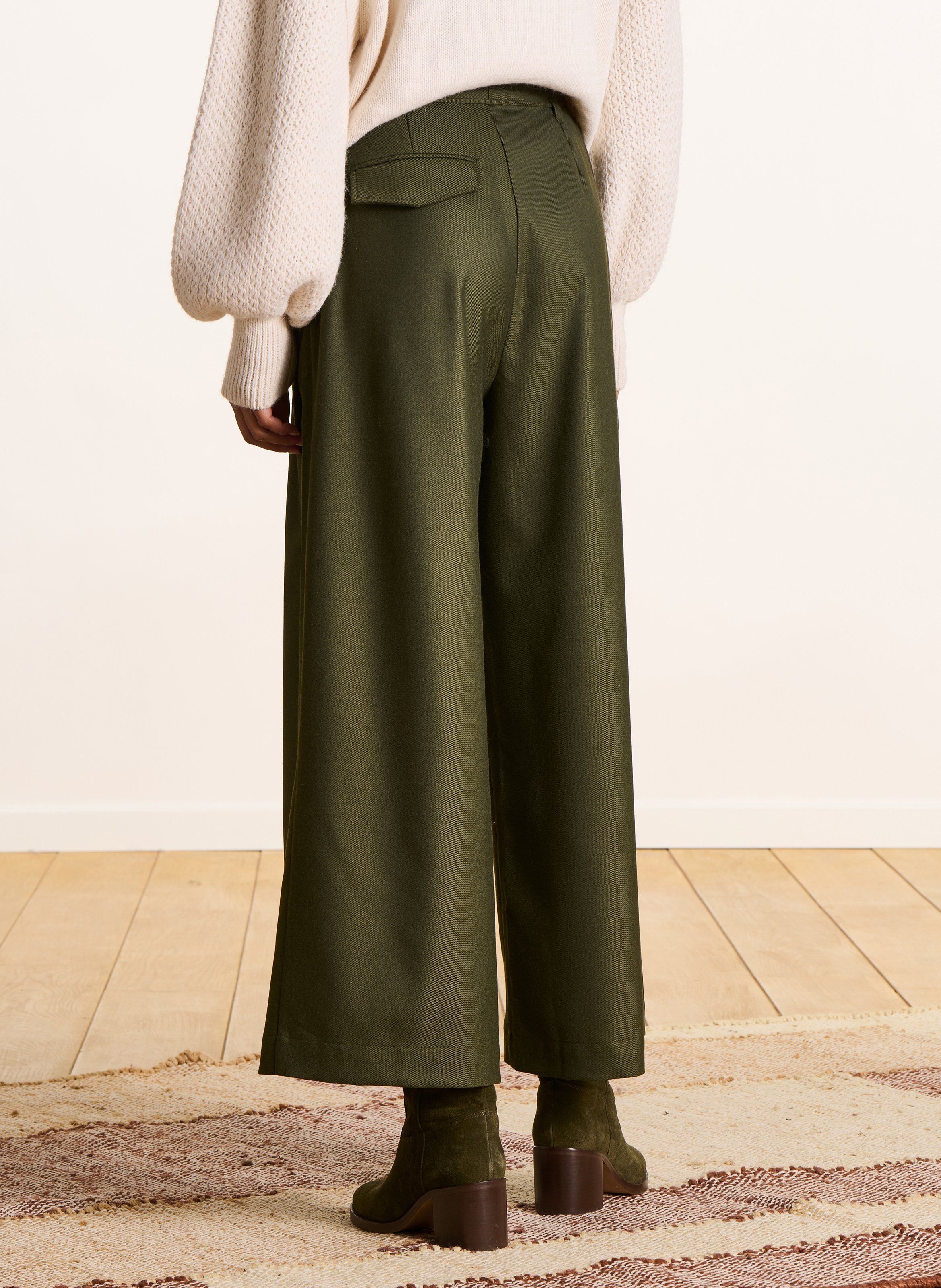 Cropped pants LA FEE MARABOUTEE Green