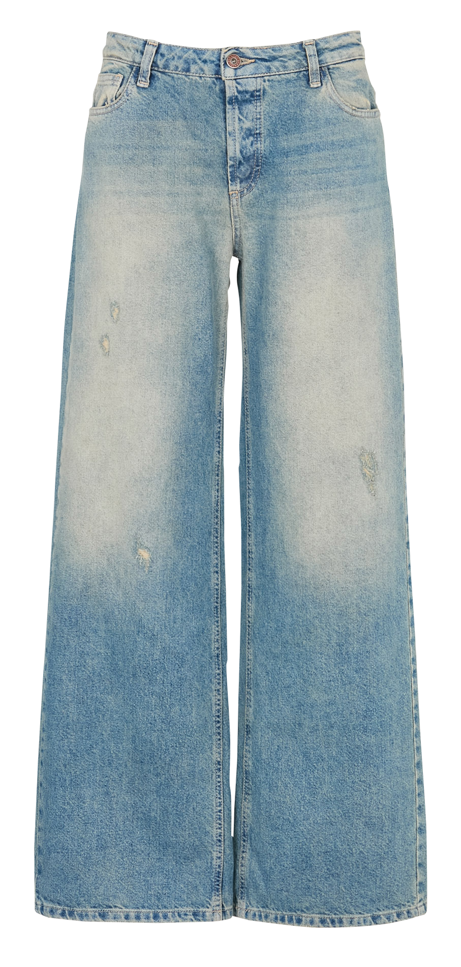 Jean large en coton PLEASE Bleu