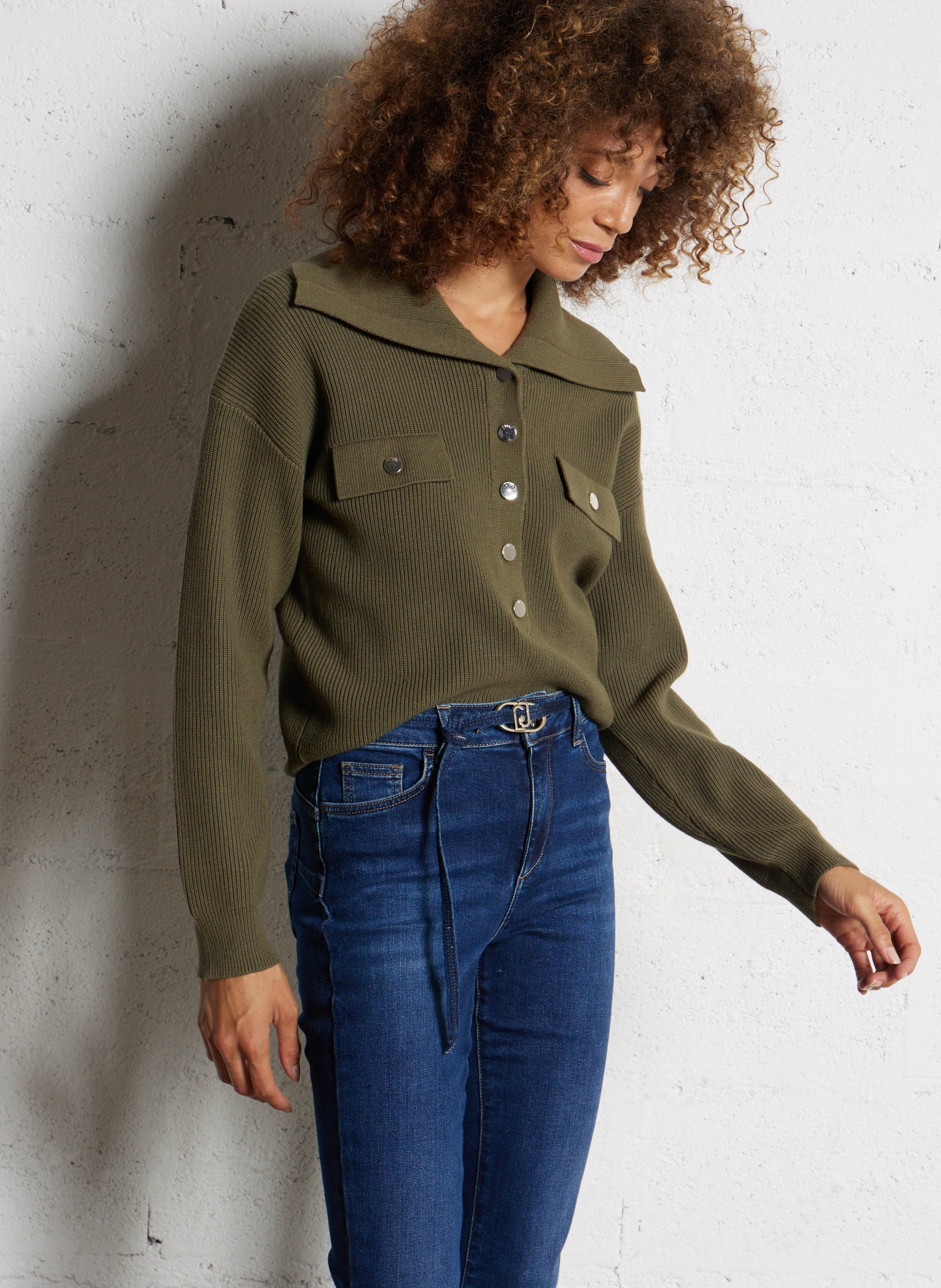 Pull maxi col  LIU JO Violet