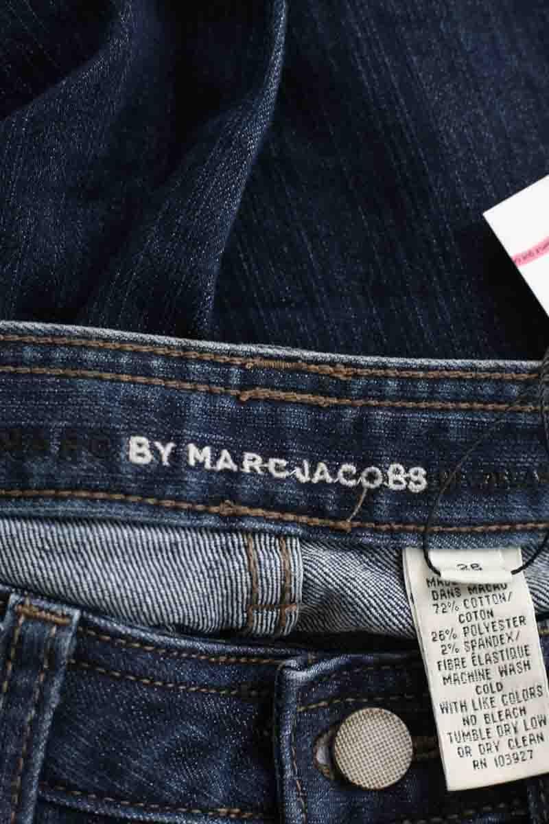 Cotton straight jeans MARC JACOBS - Seconde Main Blue