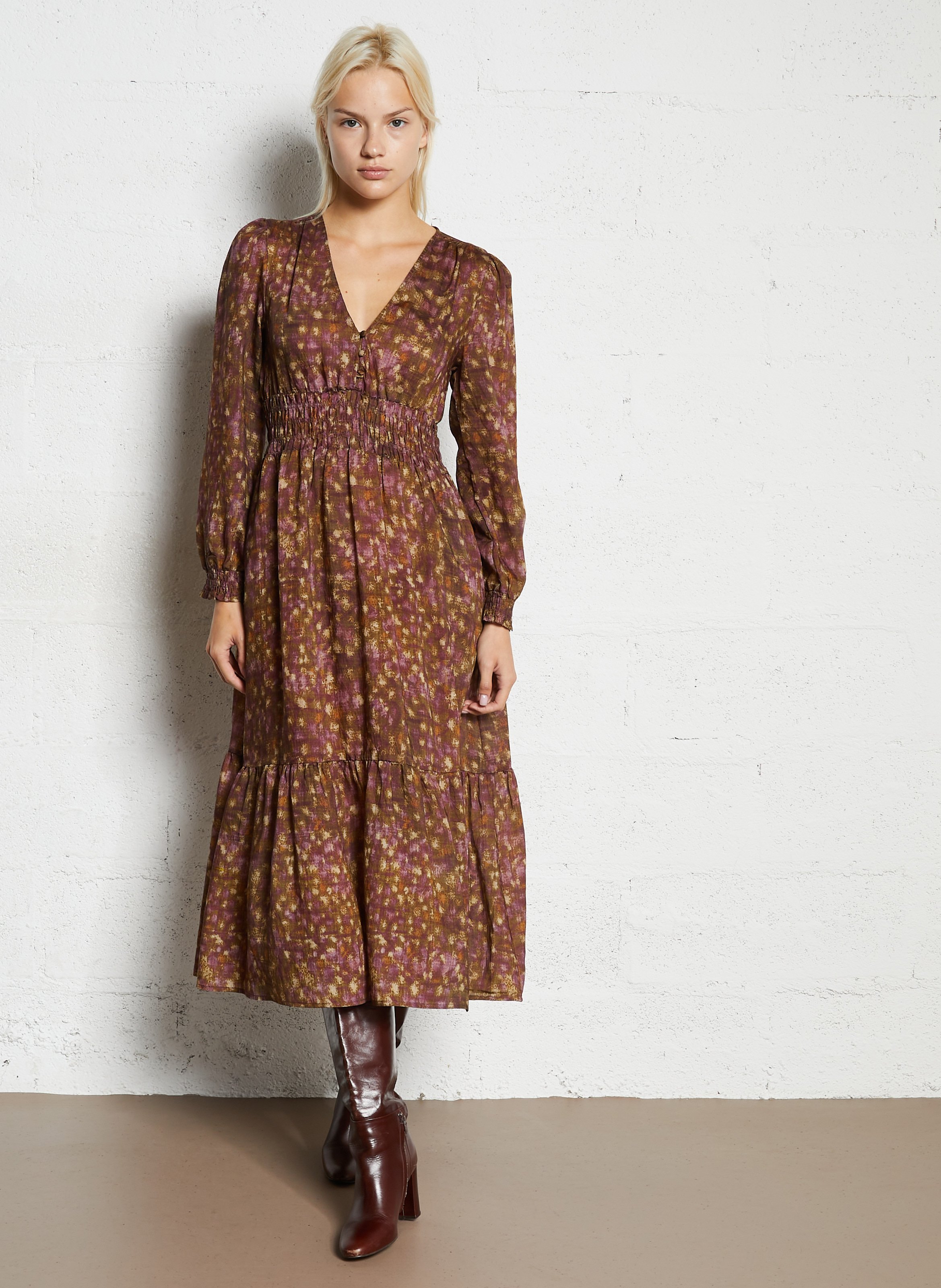 Atlas - Oversize-Pullover mit V-Ausschnitt THE KORNER Braun