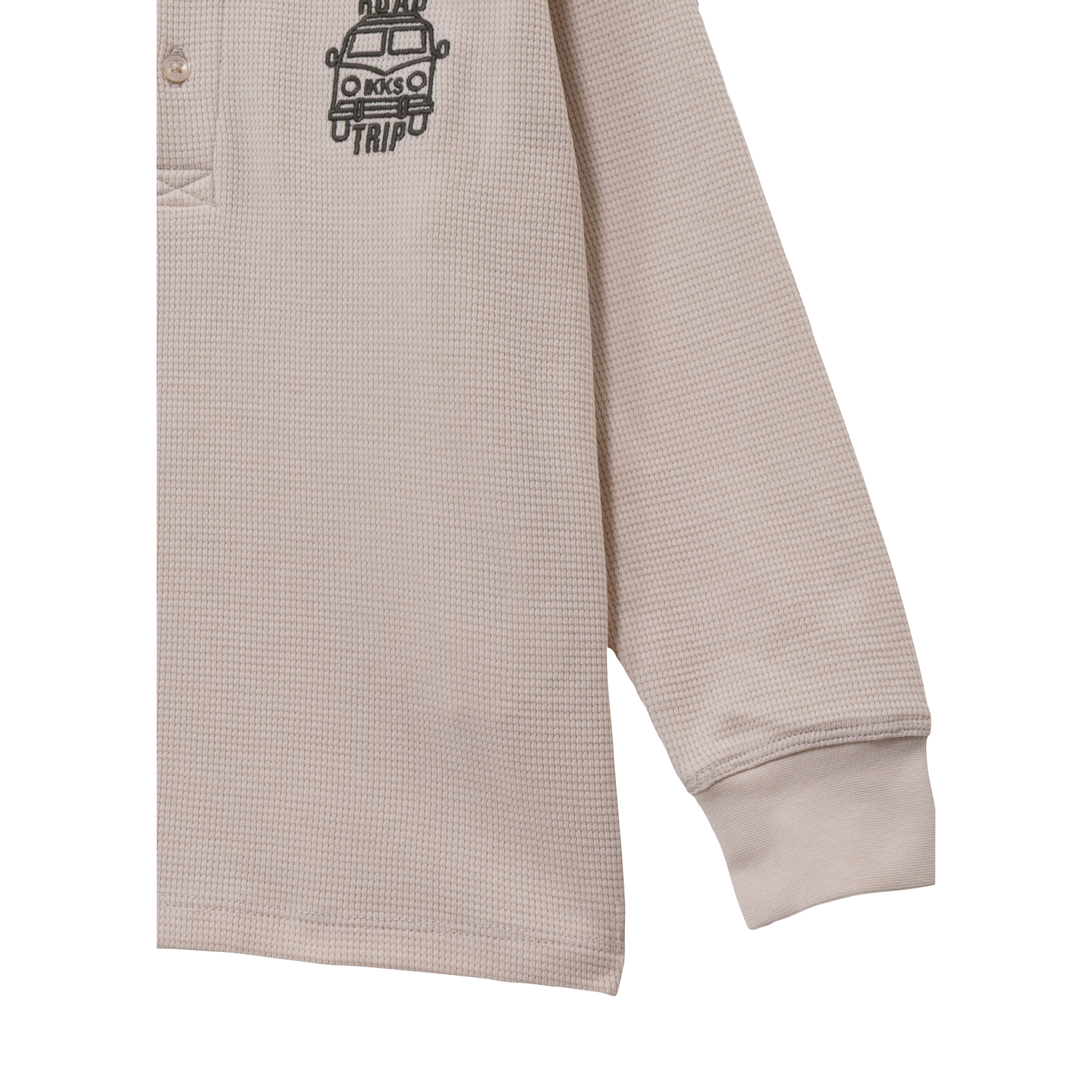 Straight honeycomb t-shirt with embroideries IKKS JUNIOR White