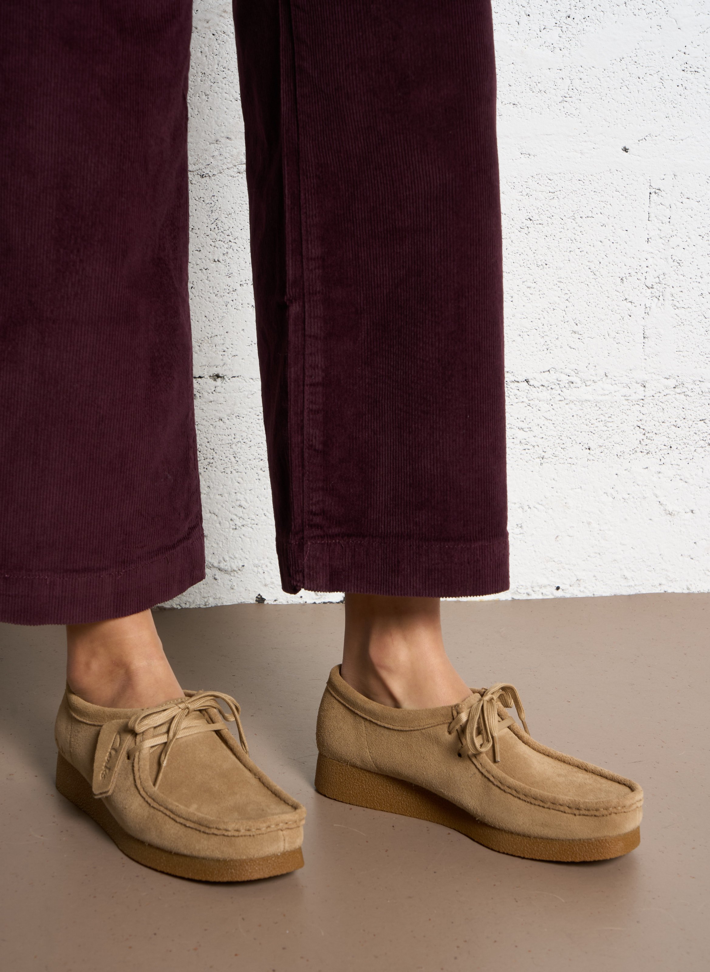 Suede leren derby's CLARKS Beige