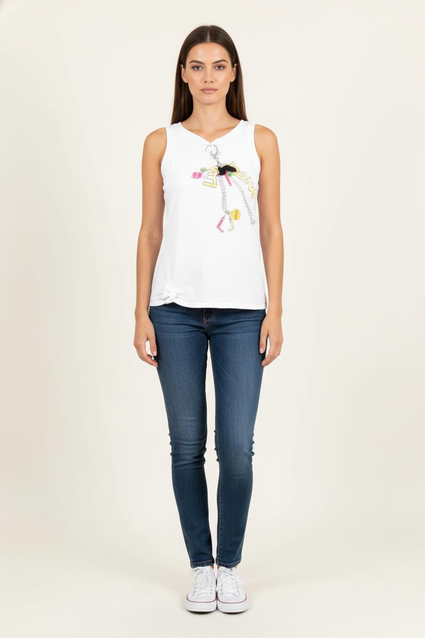 Top & tank top LIU JO - SECONDE MAIN White