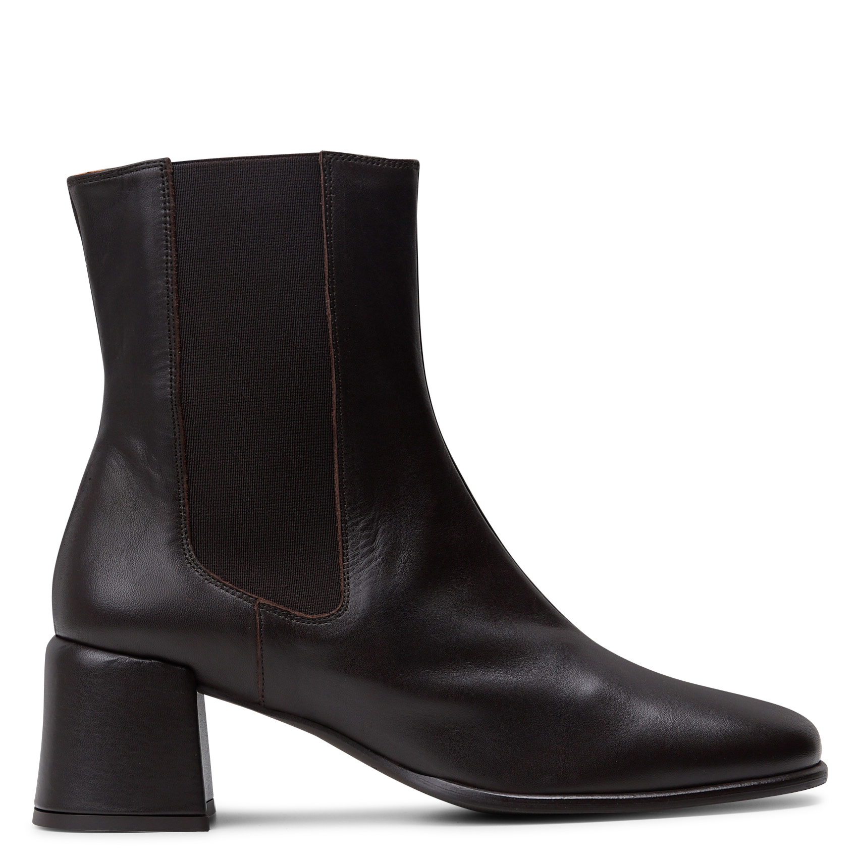 Bottines Chelsea à talons en cuir YTELAS Napa volga-testa