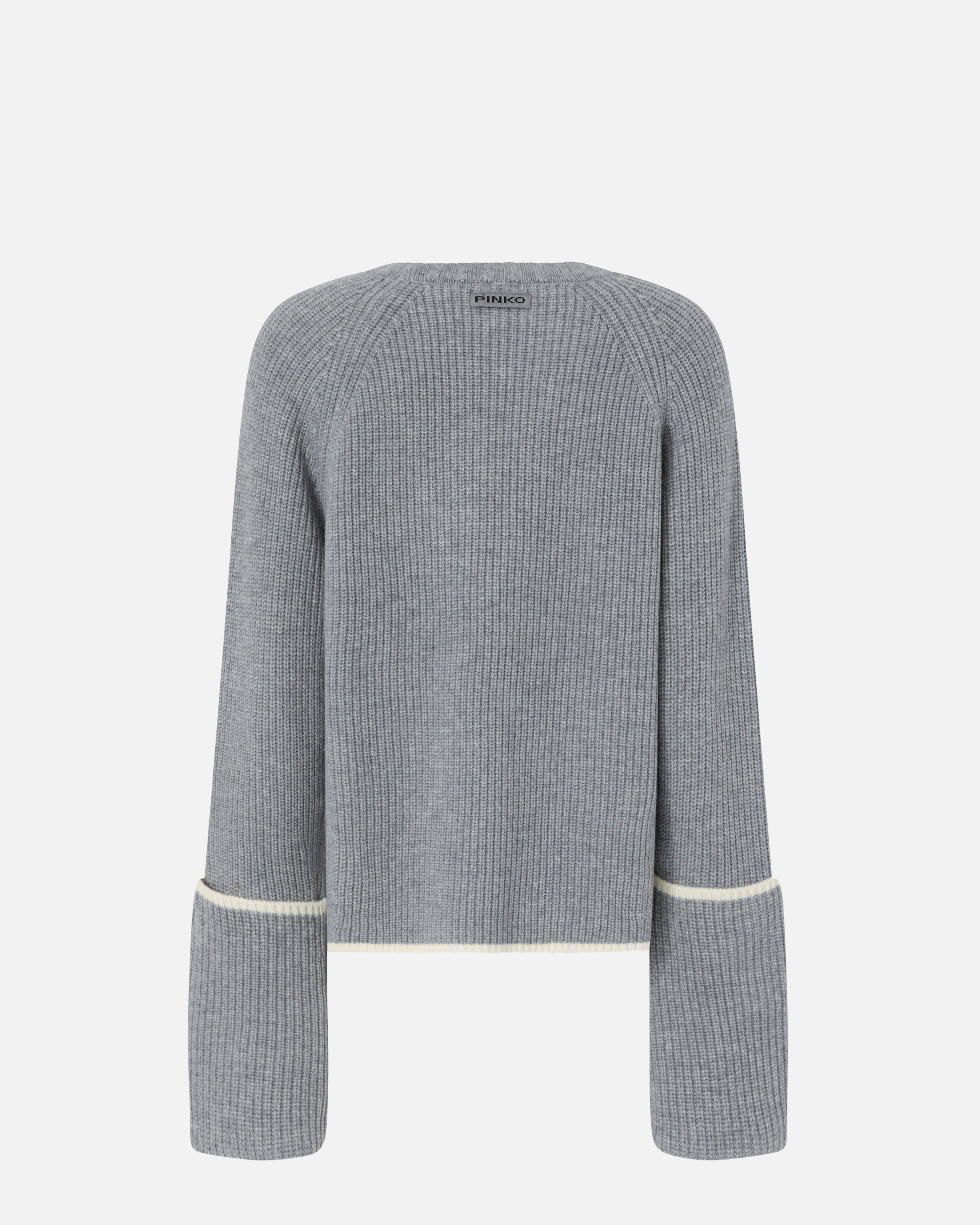 Loose-fit round-neck sweater PINKO Grey