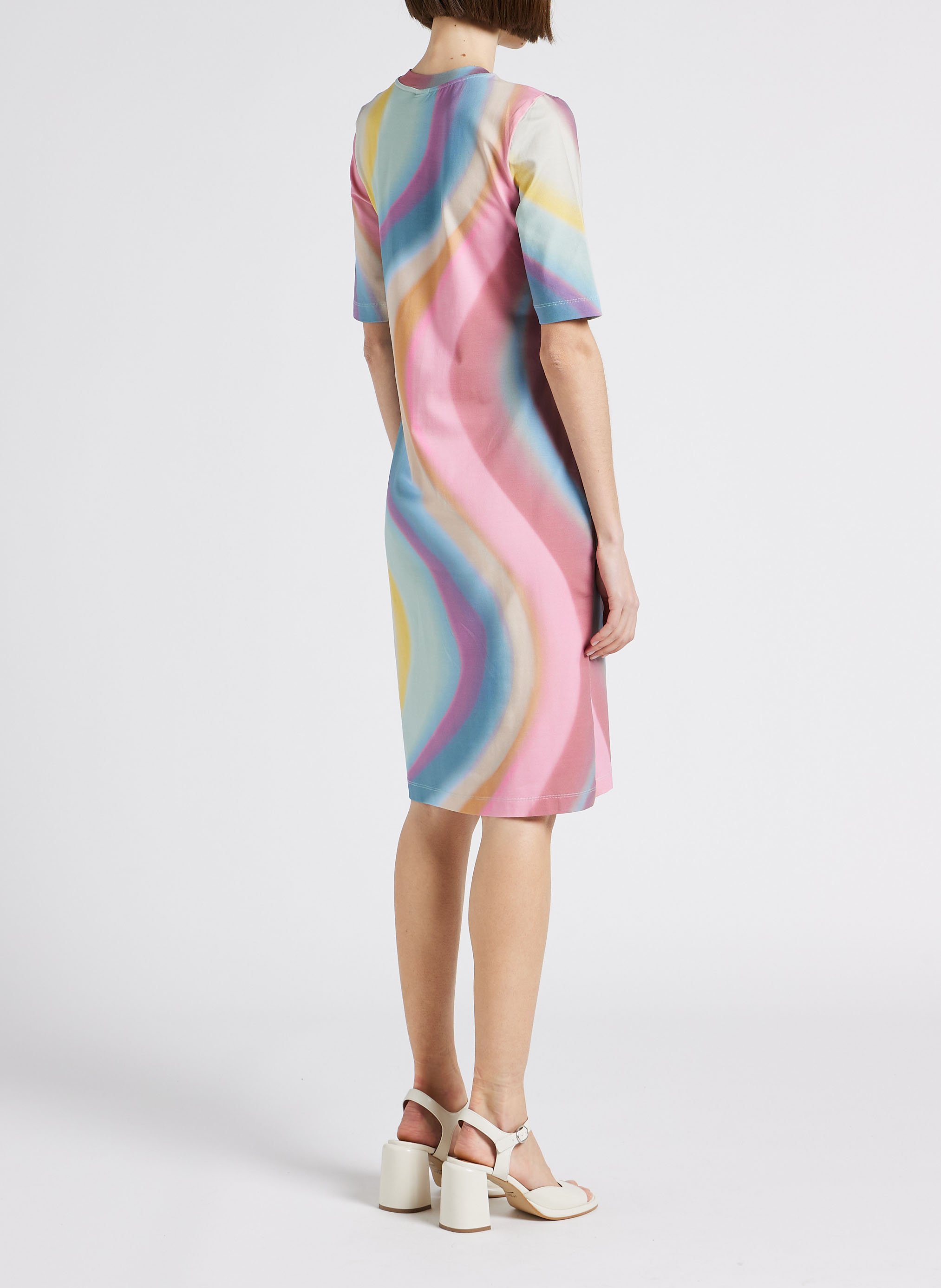 Robe tee-shirt col rond droite PAUL SMITH Multicolore