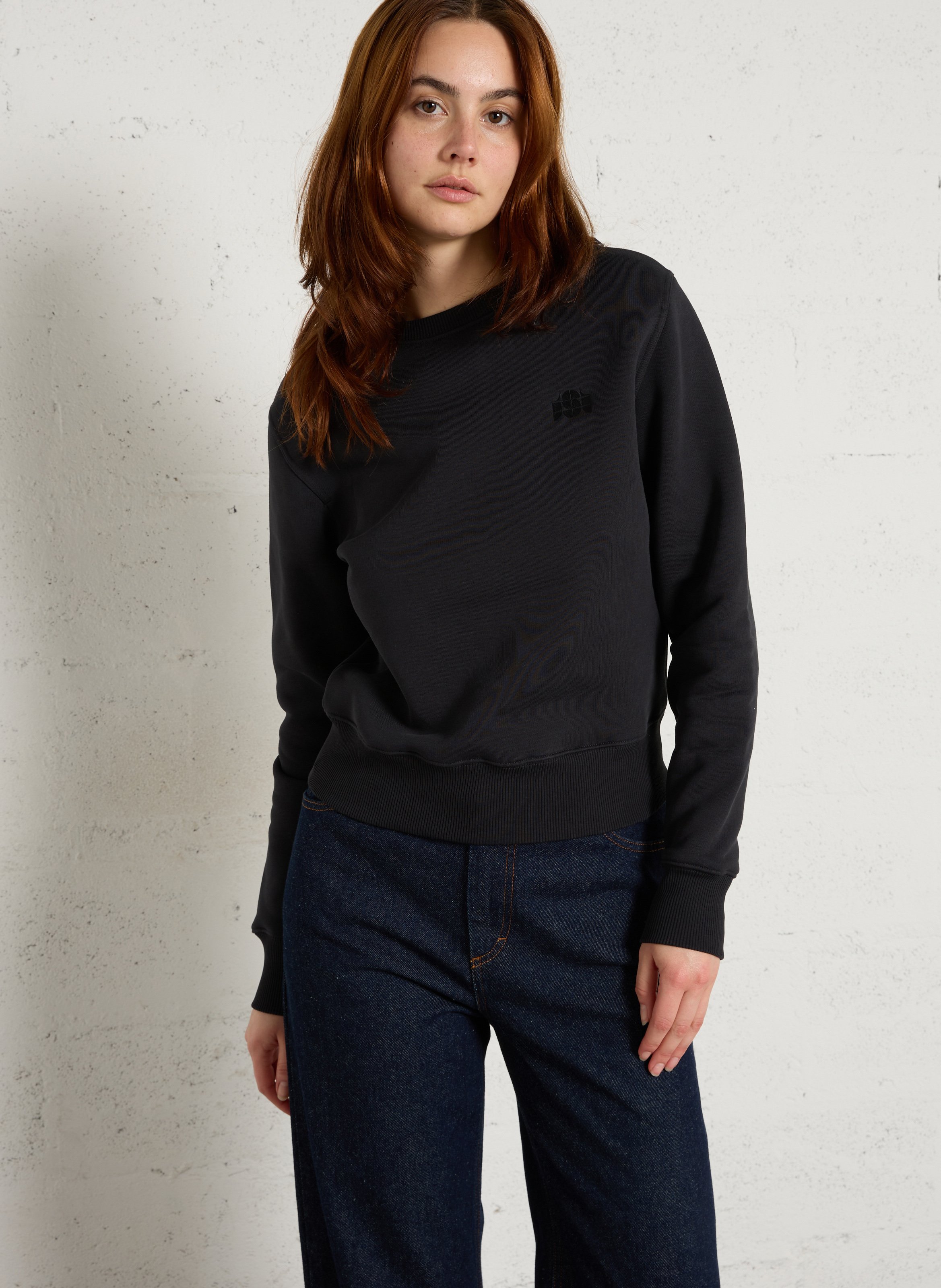 Gerader Bio-Baumwollpullover SOEUR