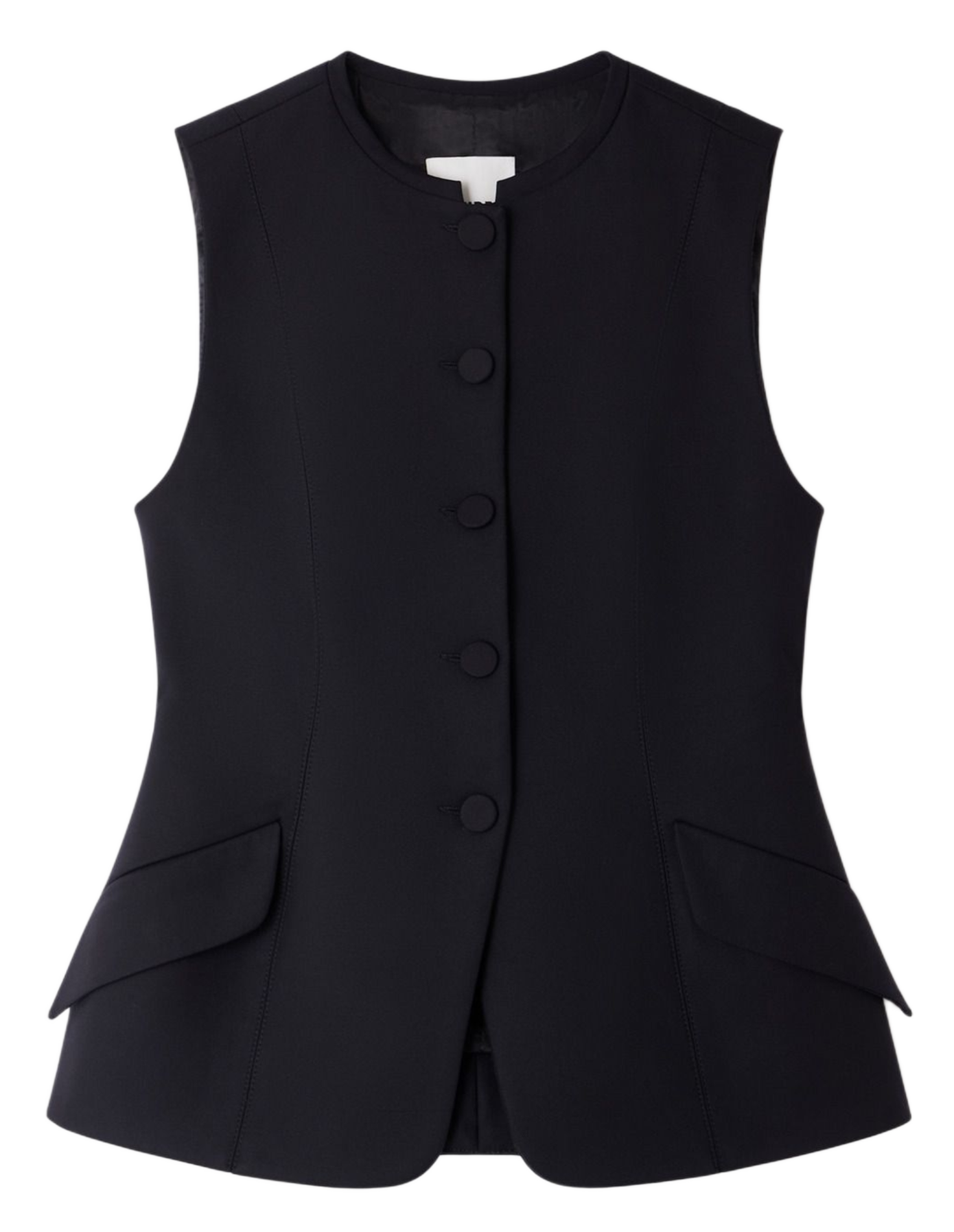 Veste cintrée col rond en coton mélangé SANDRO Zwart