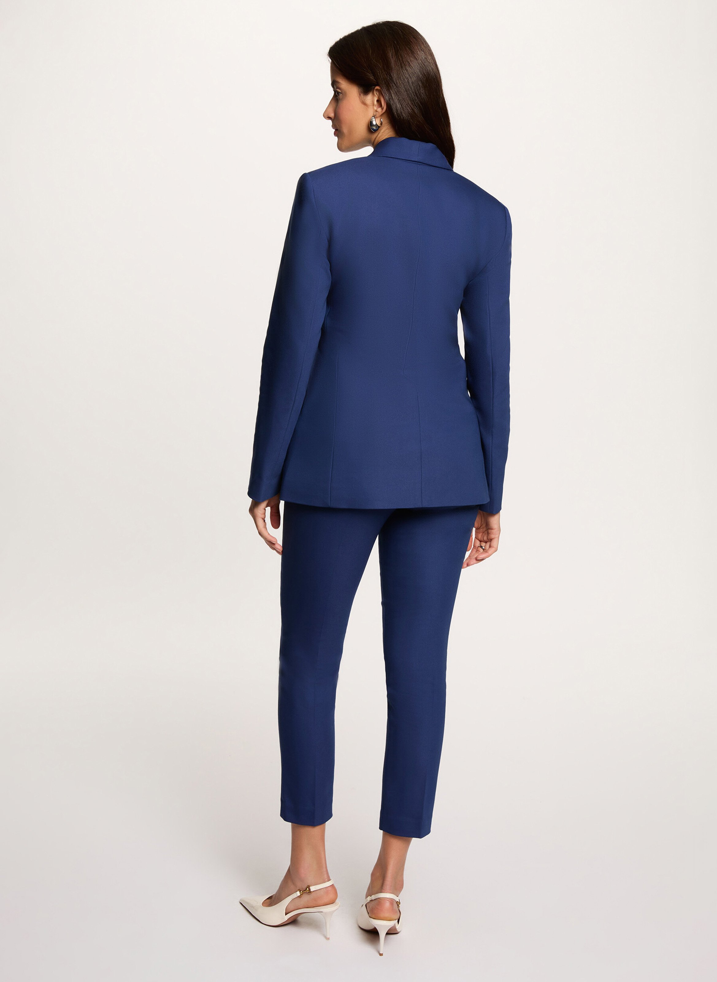Cotton-blend blazer Blue