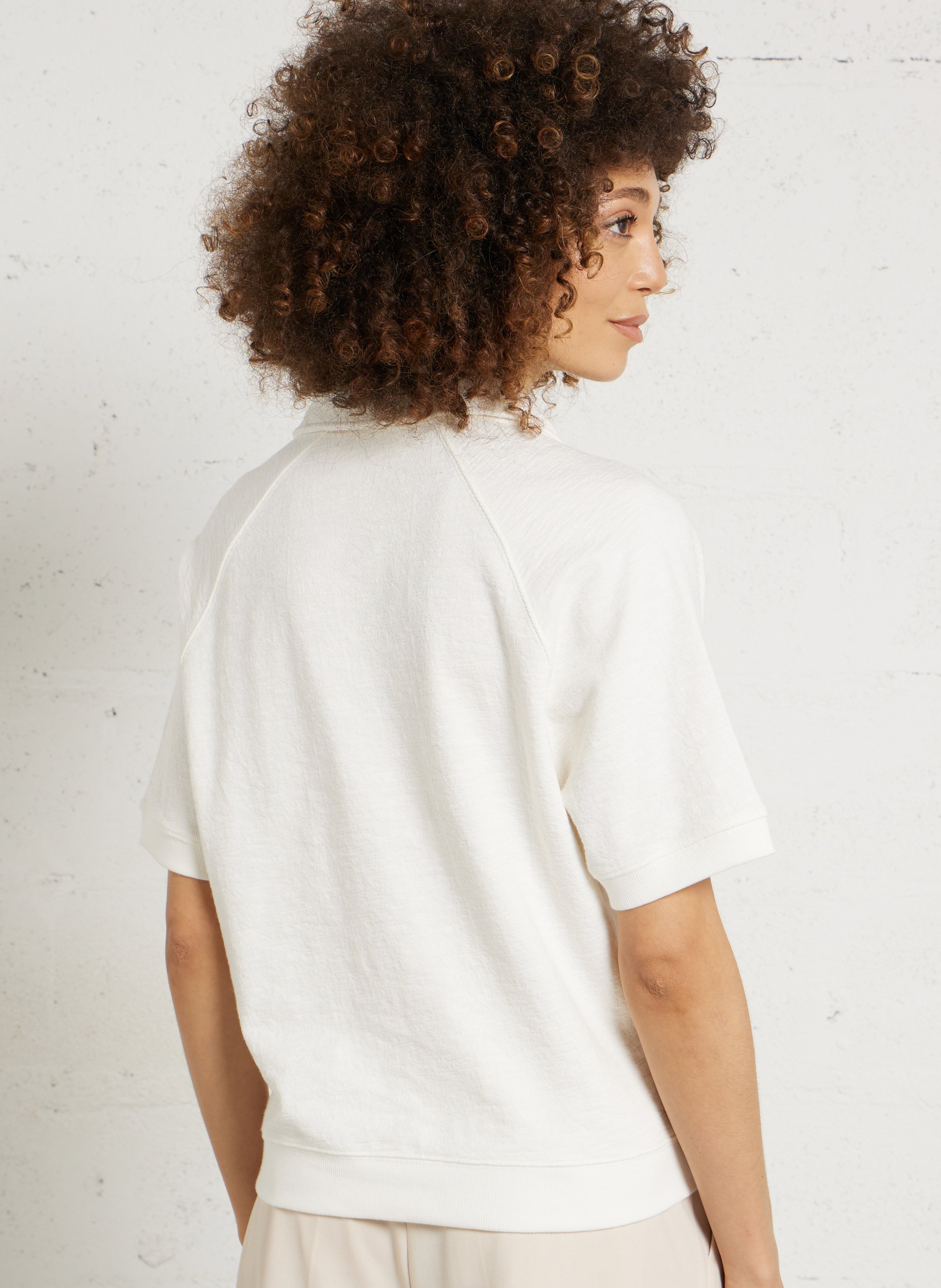 Tee-shirt ample en coton MAISON 123 Blanc