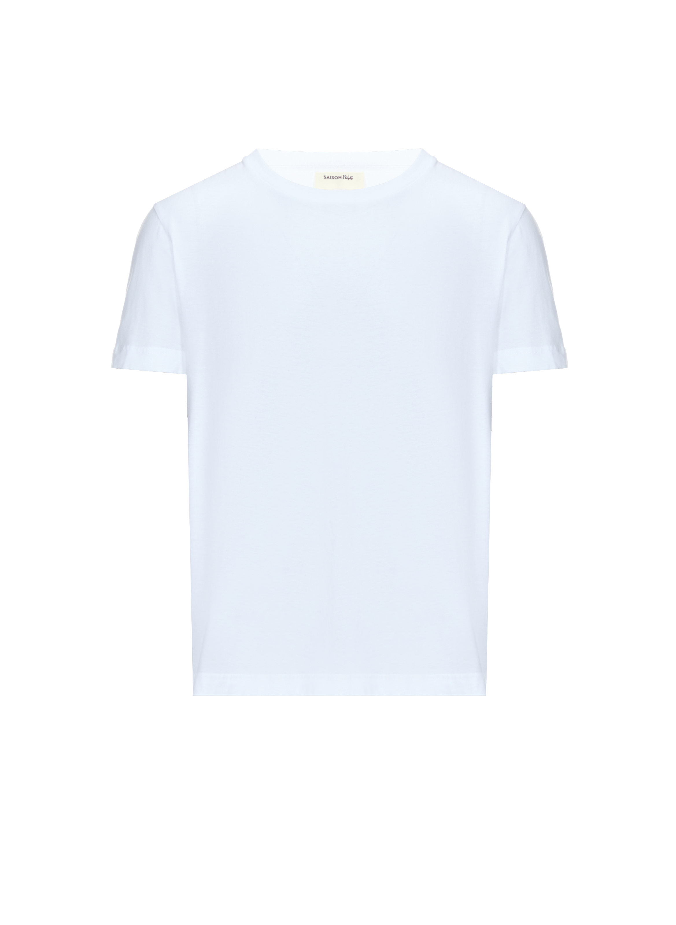 Tee-shirt col rond en coton bio SAISON 1865 Blanc