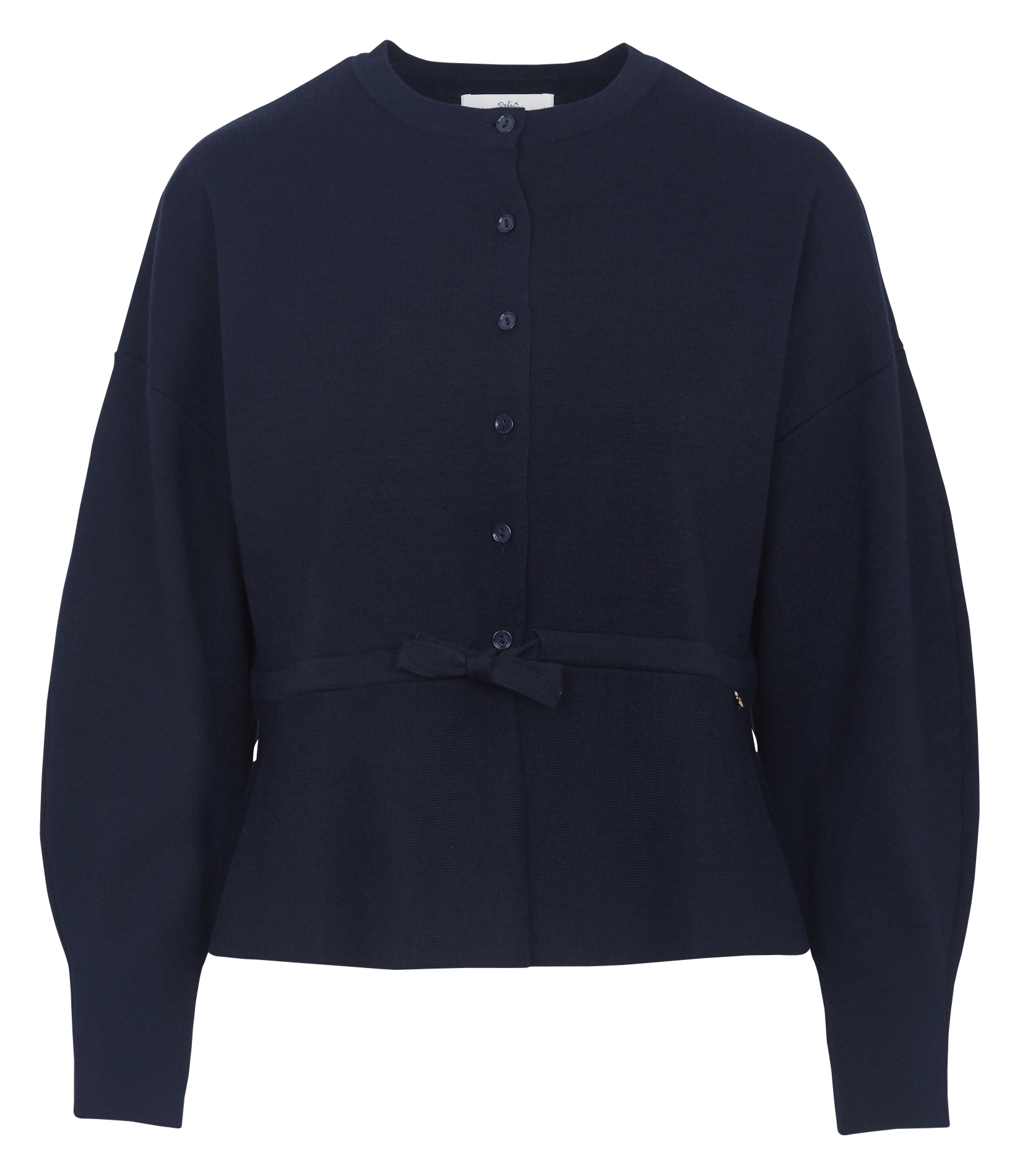 Cardigan en coton mélangé DES PETITS HAUTS Bleu